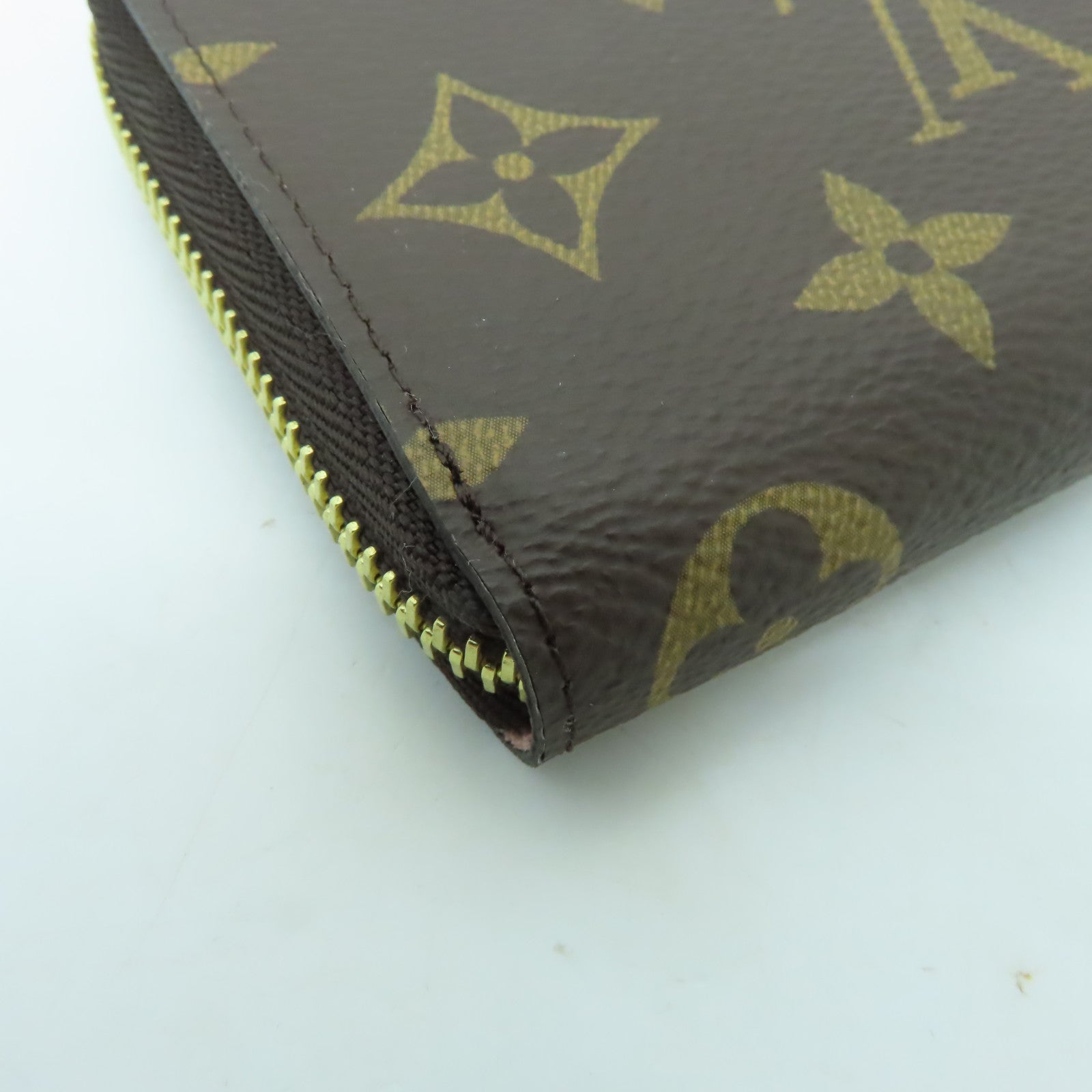 LOUIS VUITTON Monogram Clemence Wallet金扣長錢包啡色