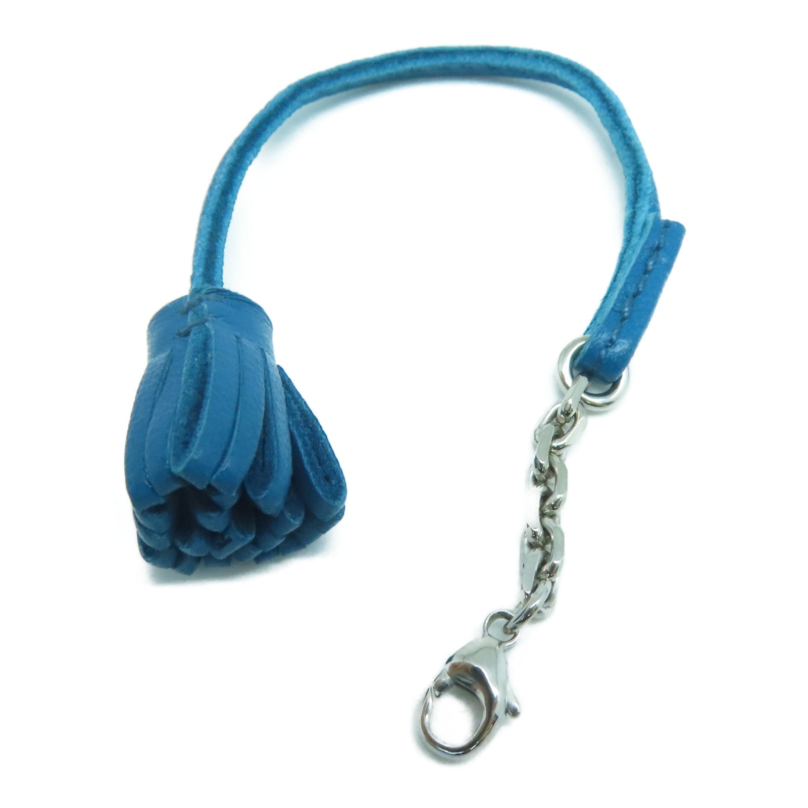 HERMES Swift皮革Carmencita Charm 掛飾藍色