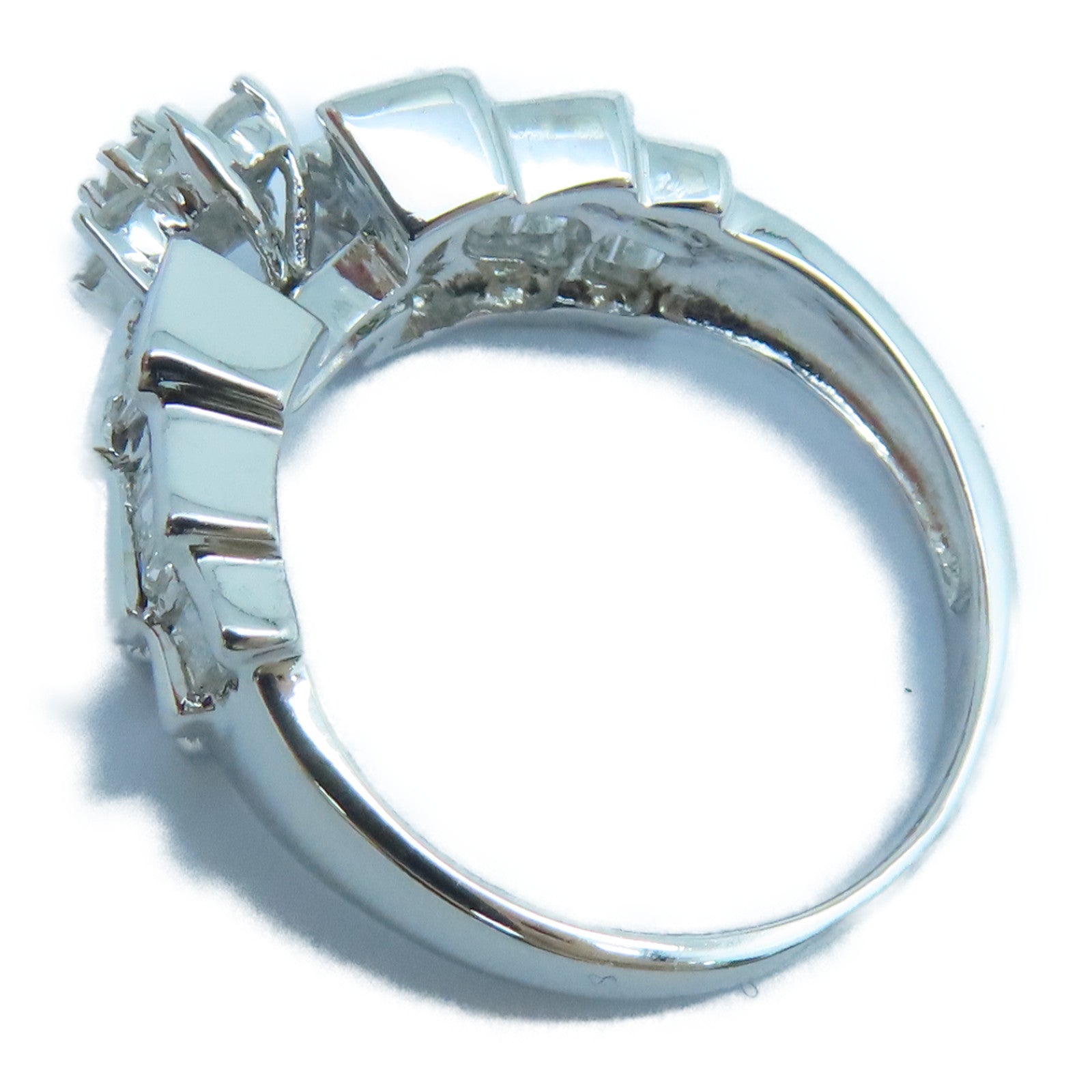 JEWELRY 【激減優惠】18K白金Diamond Ring鑽石戒指US#6銀色