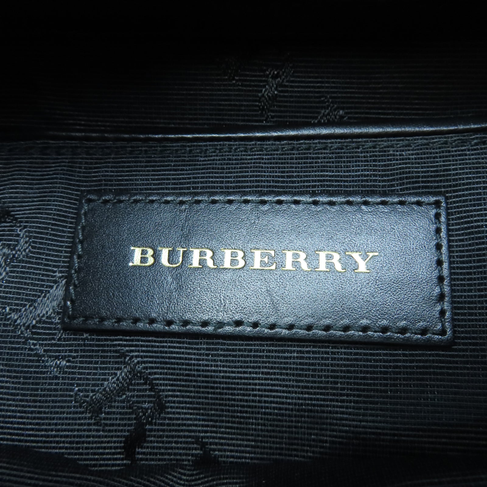 BURBERRY nylon Backpack gold buckle backpack blue