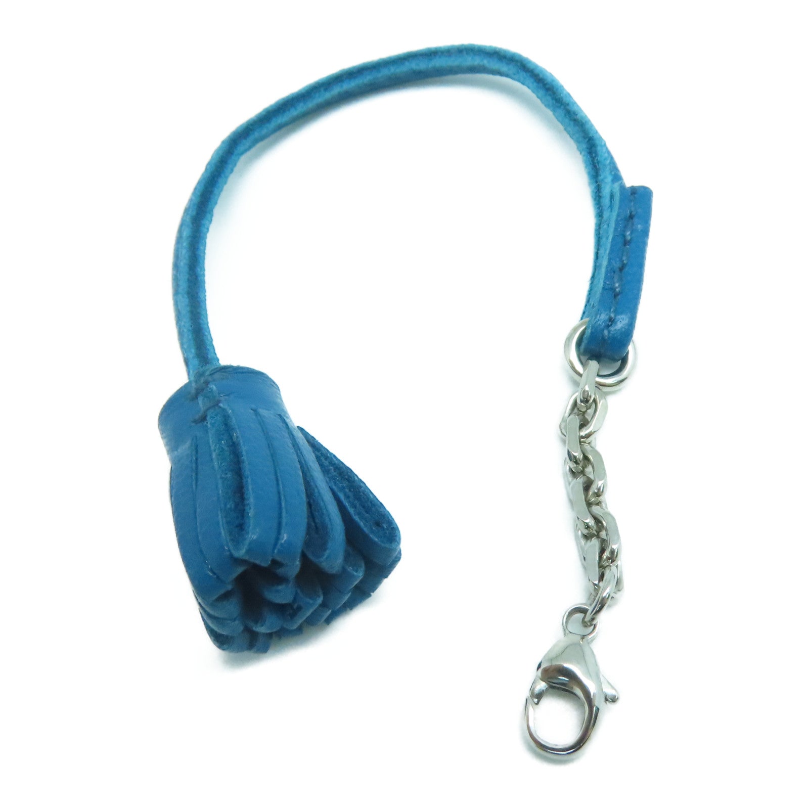 HERMES Swift皮革Carmencita Charm 掛飾藍色
