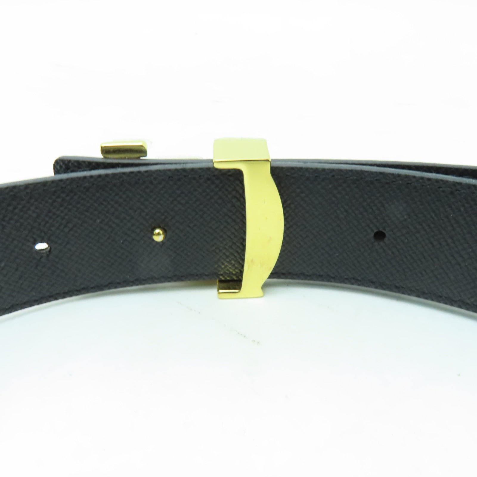 LOUIS VUITTON 【激減優惠】Monogram Belt 80cm金扣皮帶棕色