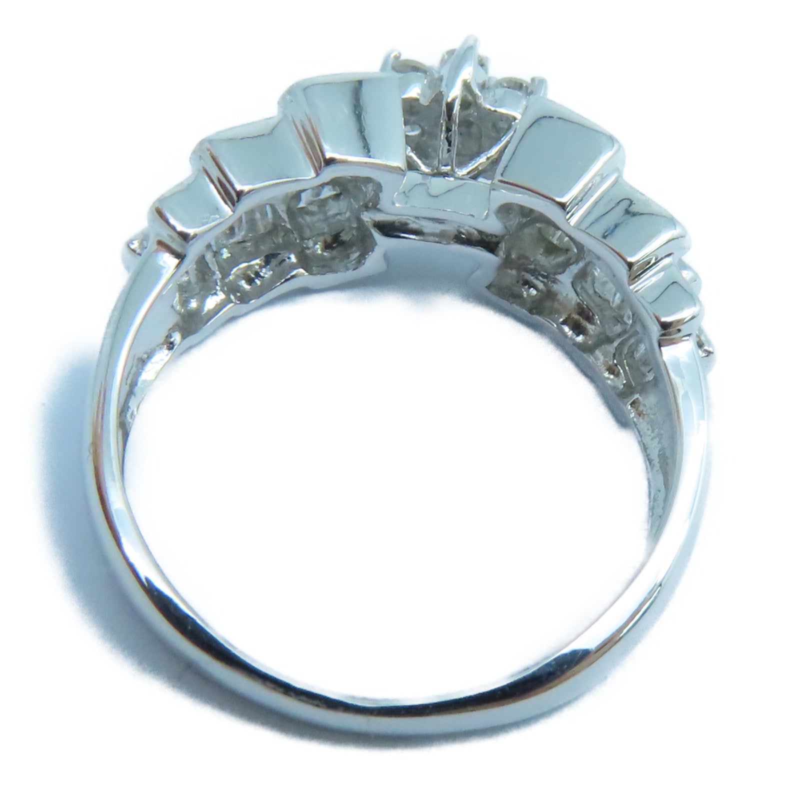 JEWELRY 【激減優惠】18K白金Diamond Ring鑽石戒指US#6銀色