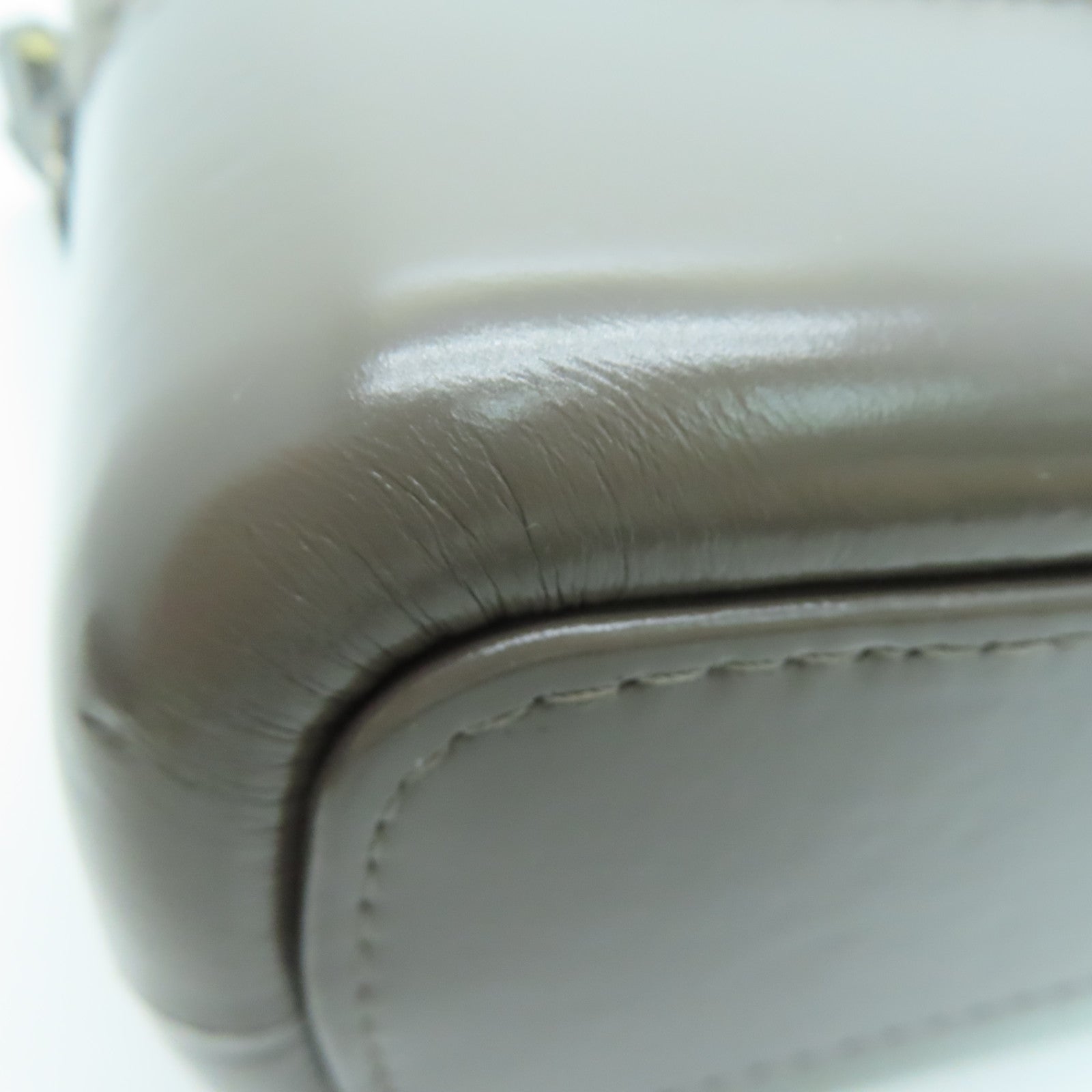 CHANEL 菱格Aged Calf皮革Gabrielle肩背袋灰色