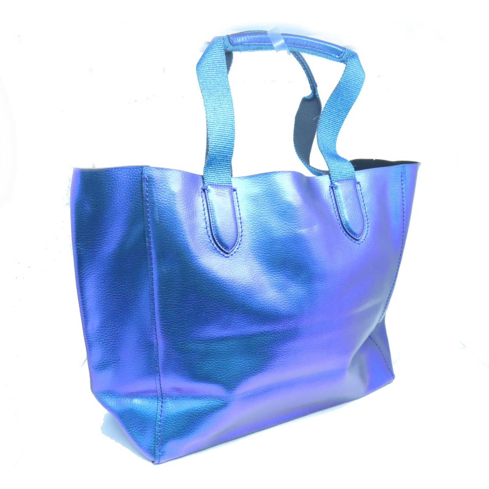 COACH cowhide leather Shoulder Bag silver buckle shoulder bag Symphony Blue
