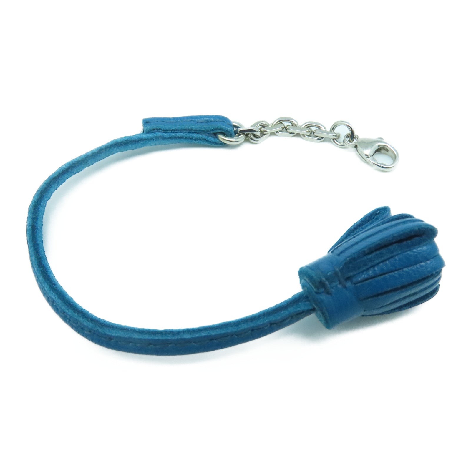 HERMES Swift皮革Carmencita Charm 掛飾藍色