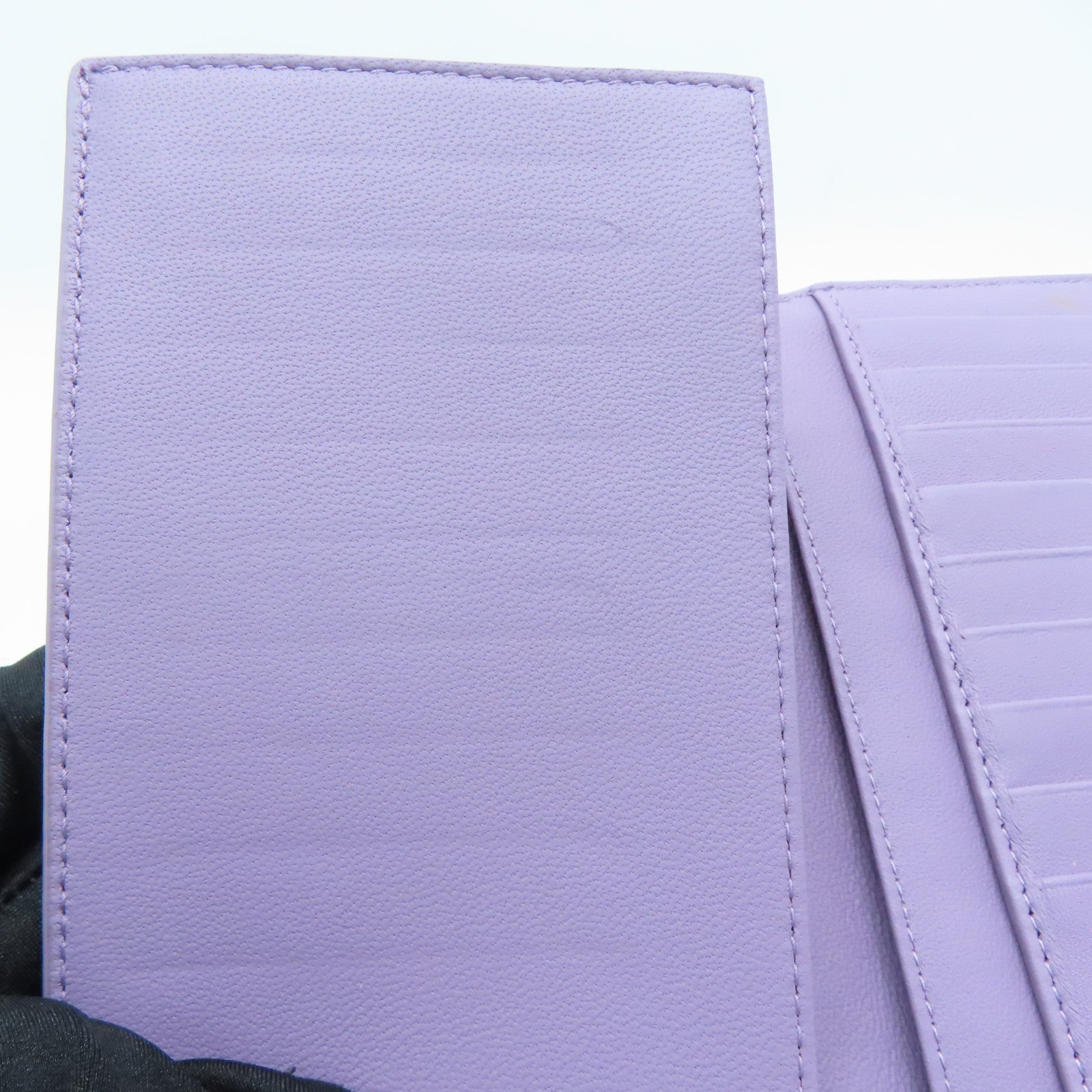 BOTTEGA VENETA 織紋皮革Long Wallet長錢包紫色
