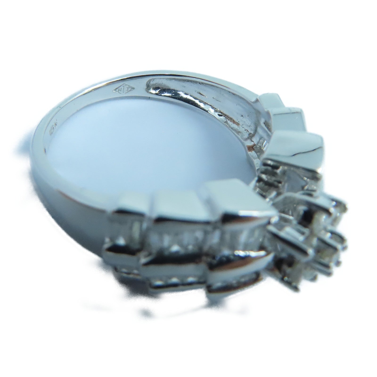 JEWELRY 【激減優惠】18K白金Diamond Ring鑽石戒指US#6銀色