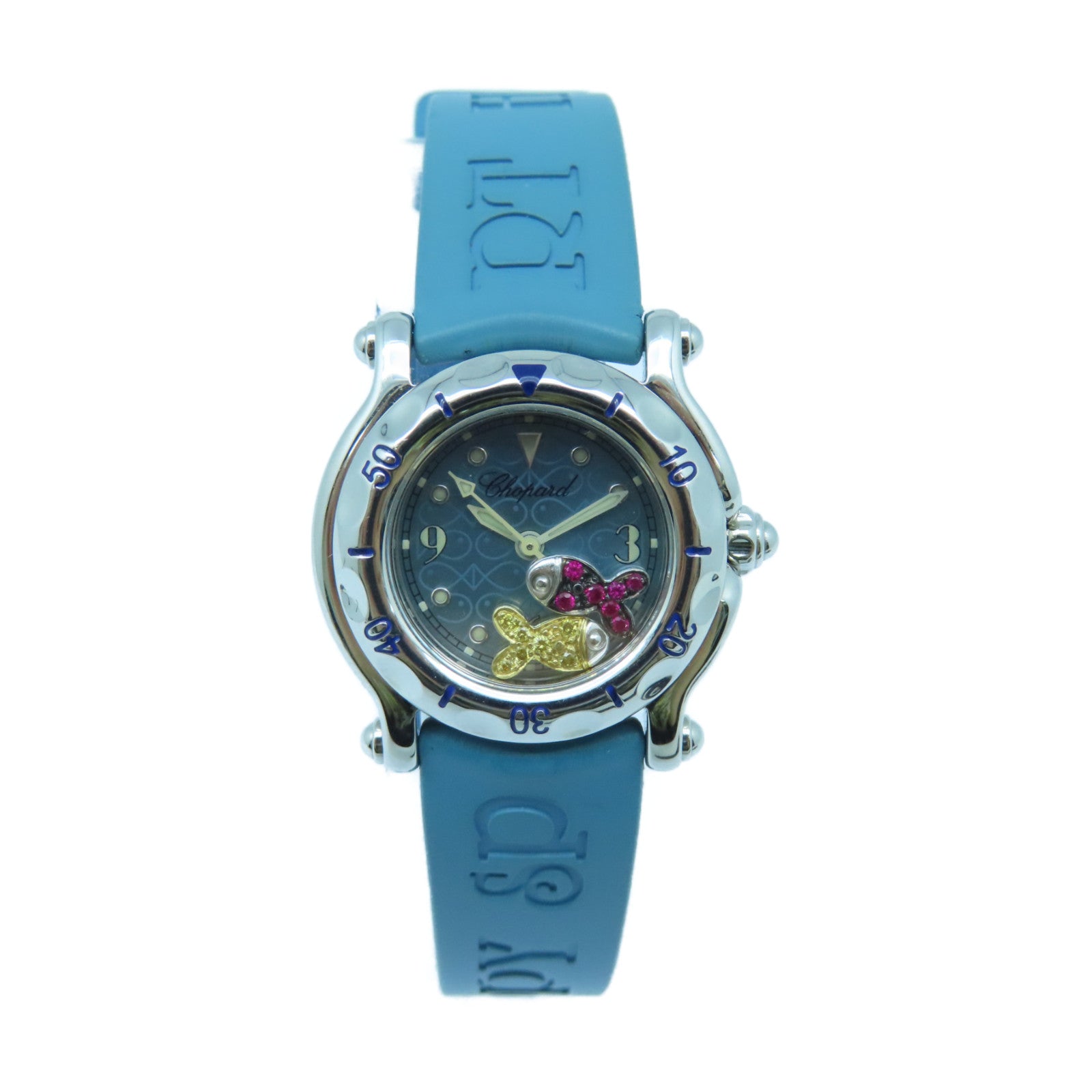 Chopard 【激減優惠】Happy Sport不鏽鋼手錶石英機芯藍色