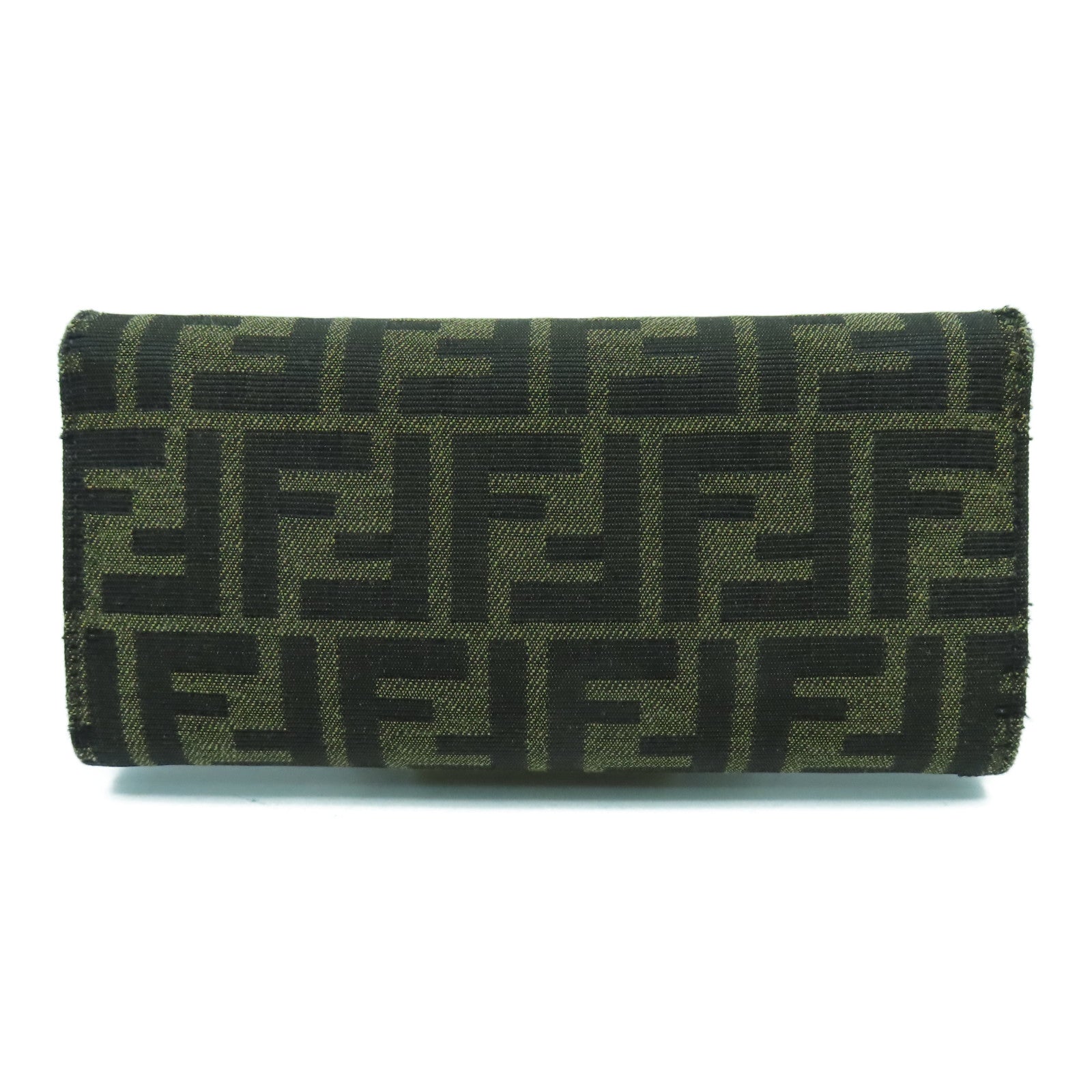 FENDI 帆布Wallet On Chain金扣鏈帶肩背袋啡色