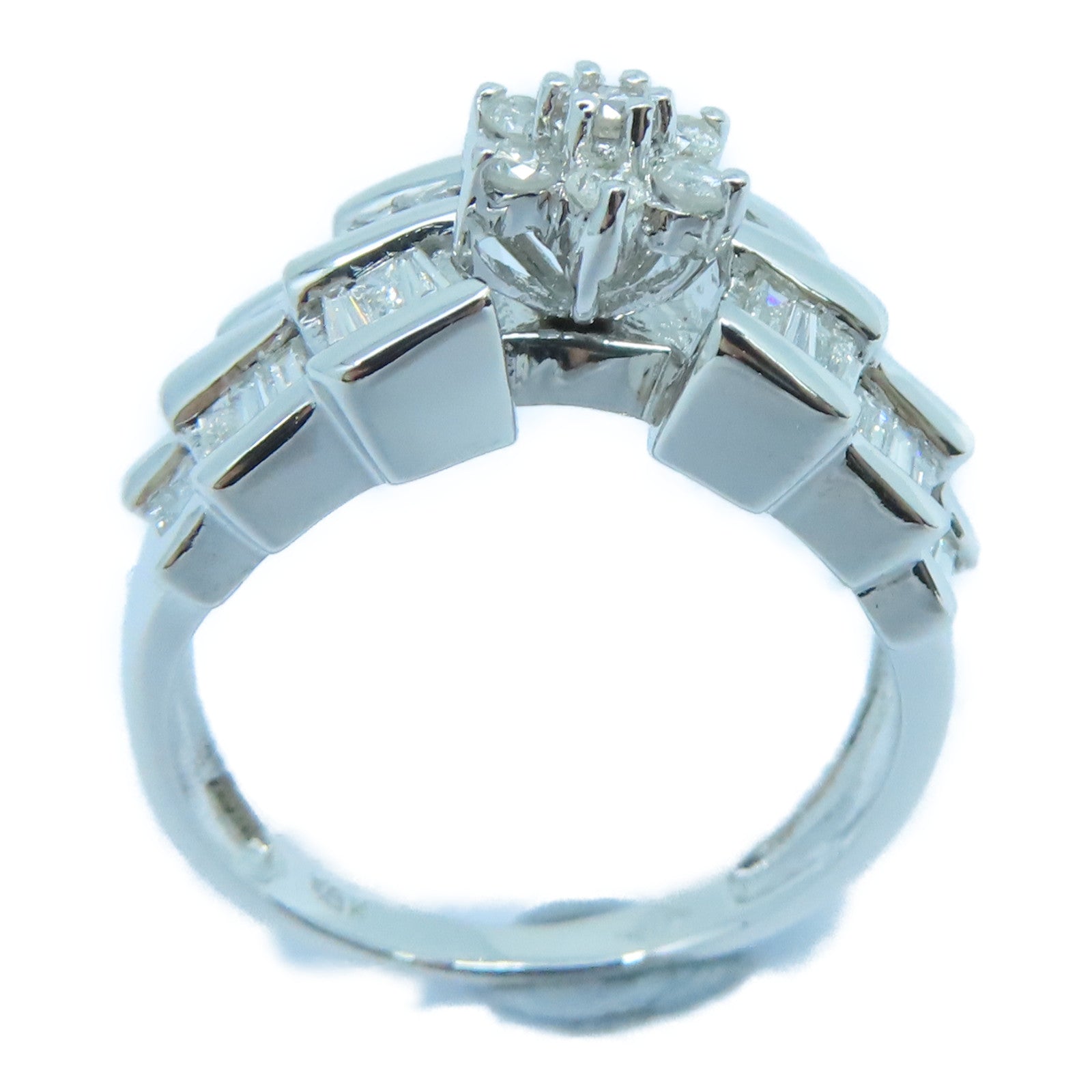 JEWELRY 【激減優惠】18K白金Diamond Ring鑽石戒指US#6銀色