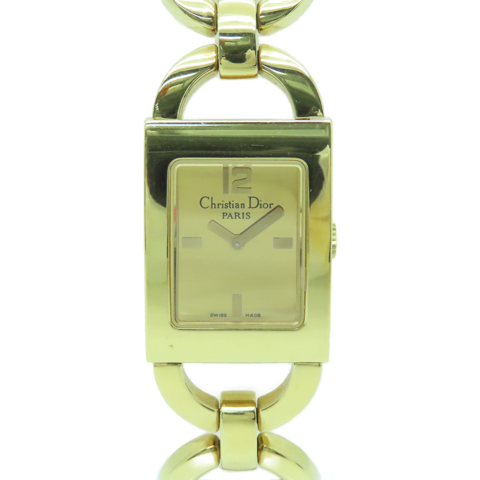 Dior Maris Square Watch Stainless Steel Watch Quartz Movement Gold