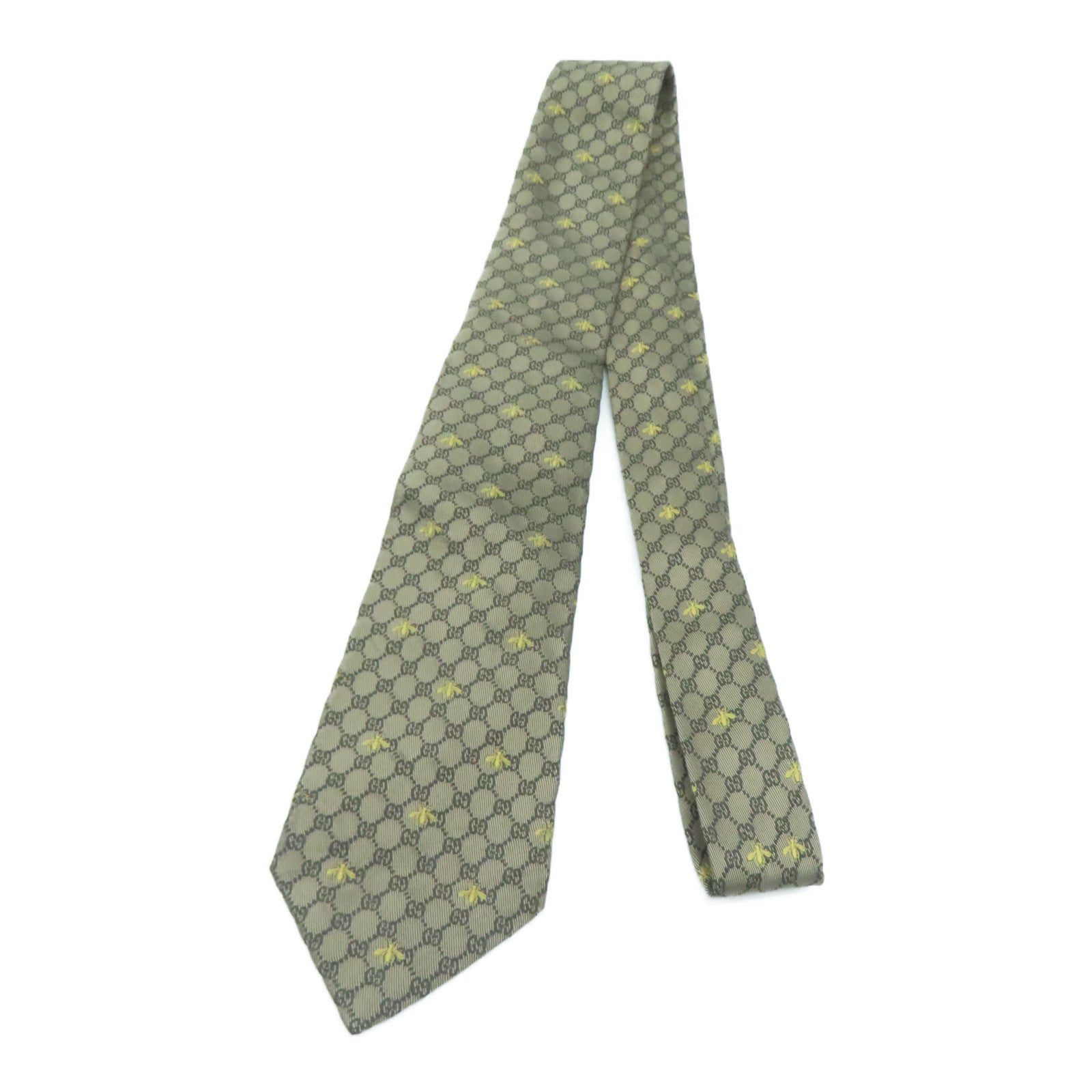 GUCCI 铜氨纤维/丝质Necktie领带啡色