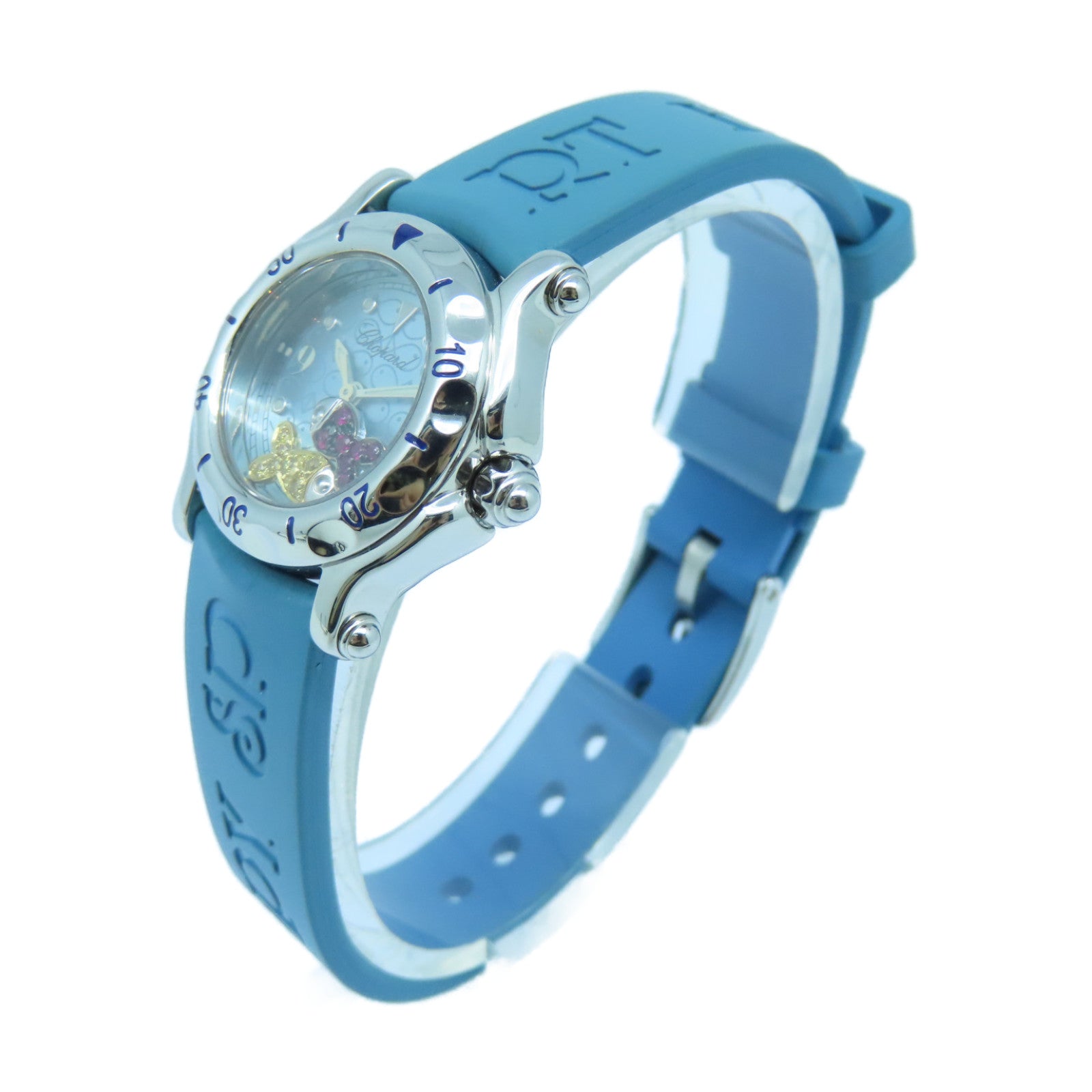 Chopard 【激減優惠】Happy Sport不鏽鋼手錶石英機芯藍色