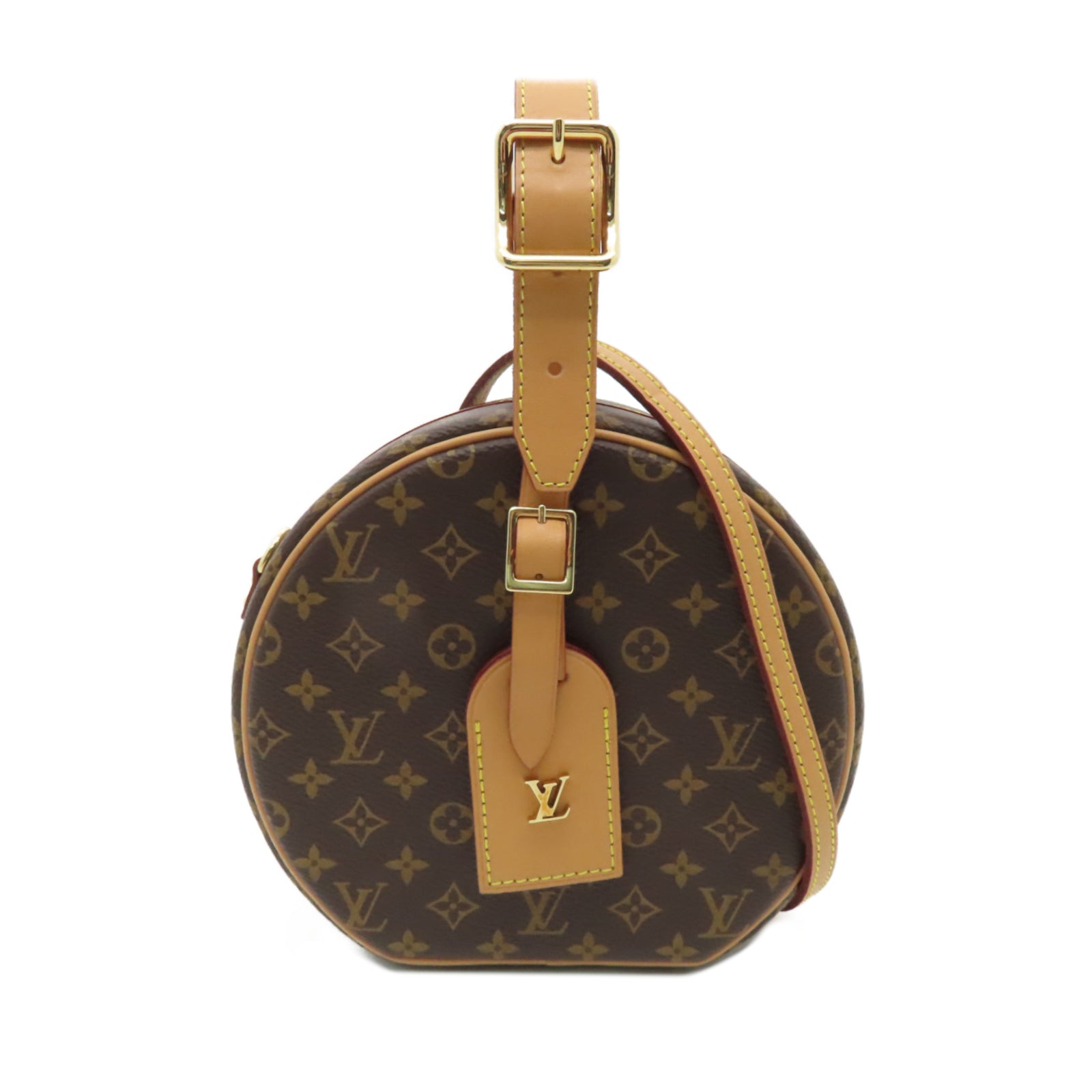LOUIS VUITTON 【激減優惠】Monogram Petite Boite Chapeau金扣手挽肩背兩用袋啡色