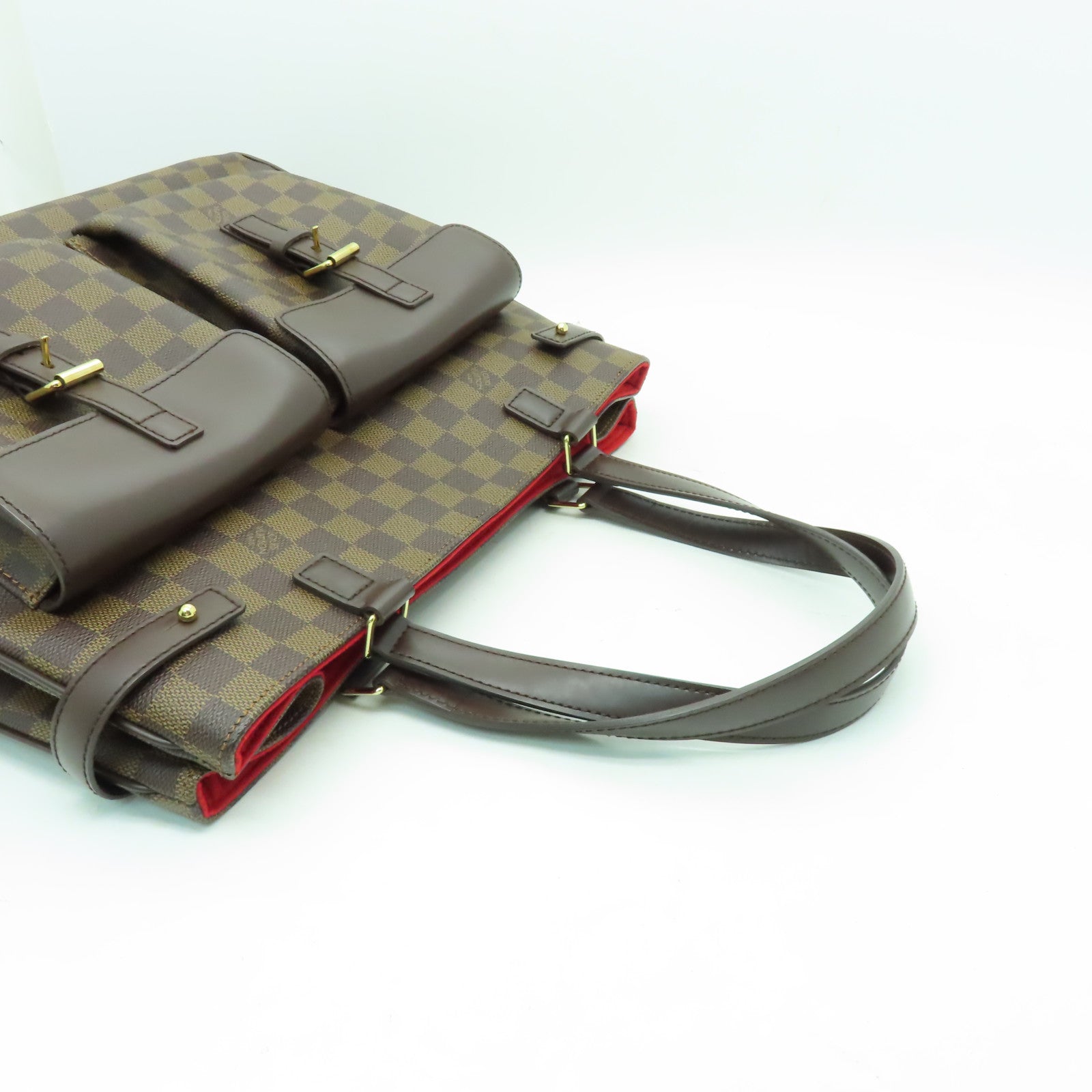 LOUIS VUITTON Damier Uzes金扣肩背袋啡色