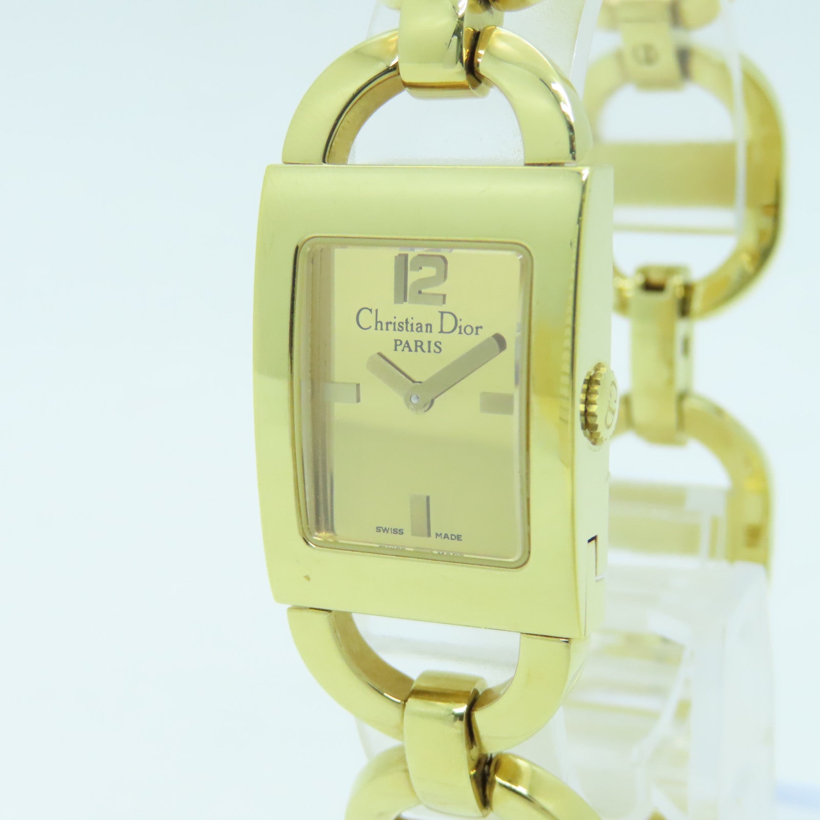 Dior Maris Square Watch Stainless Steel Watch Quartz Movement Gold