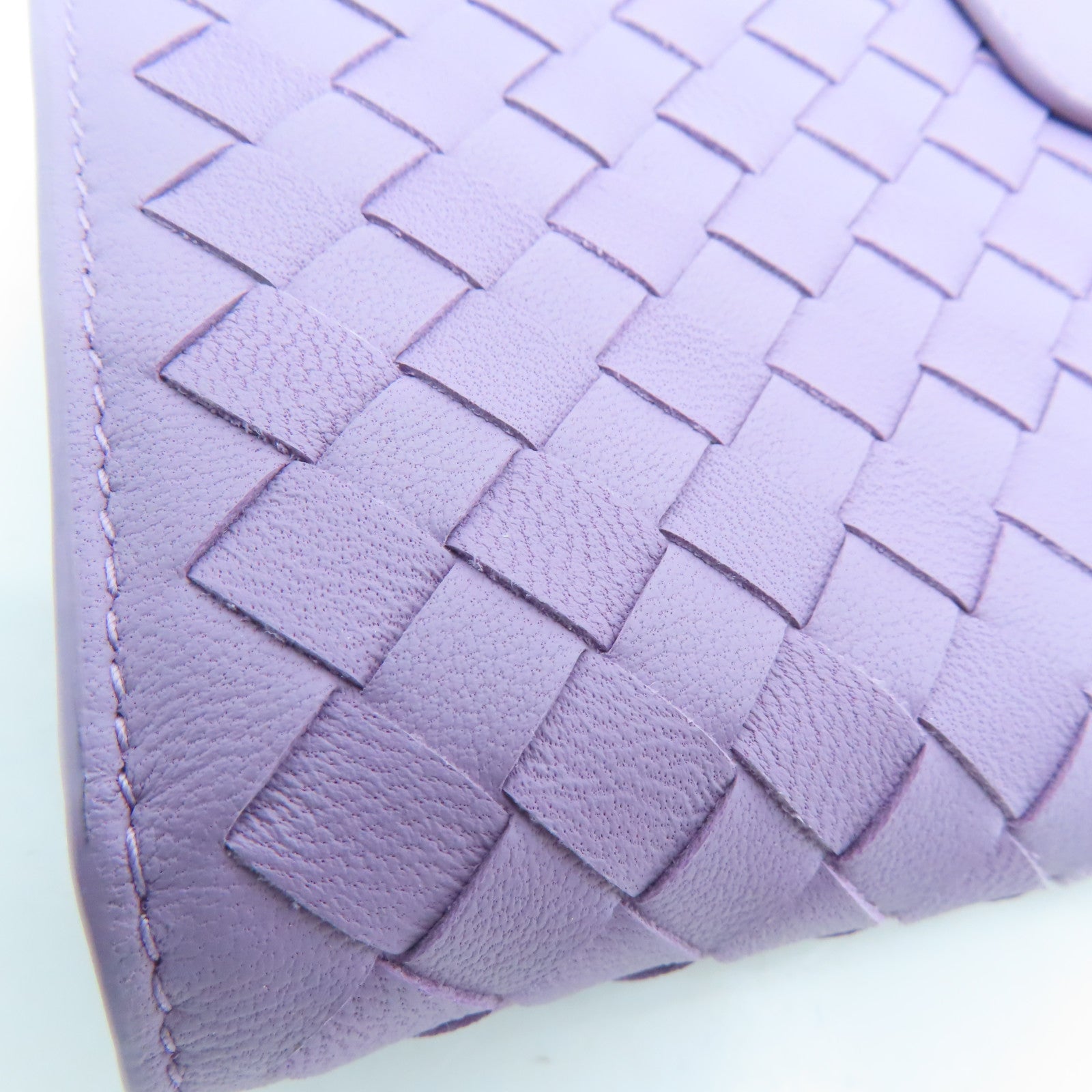 BOTTEGA VENETA 織紋皮革Long Wallet長錢包紫色