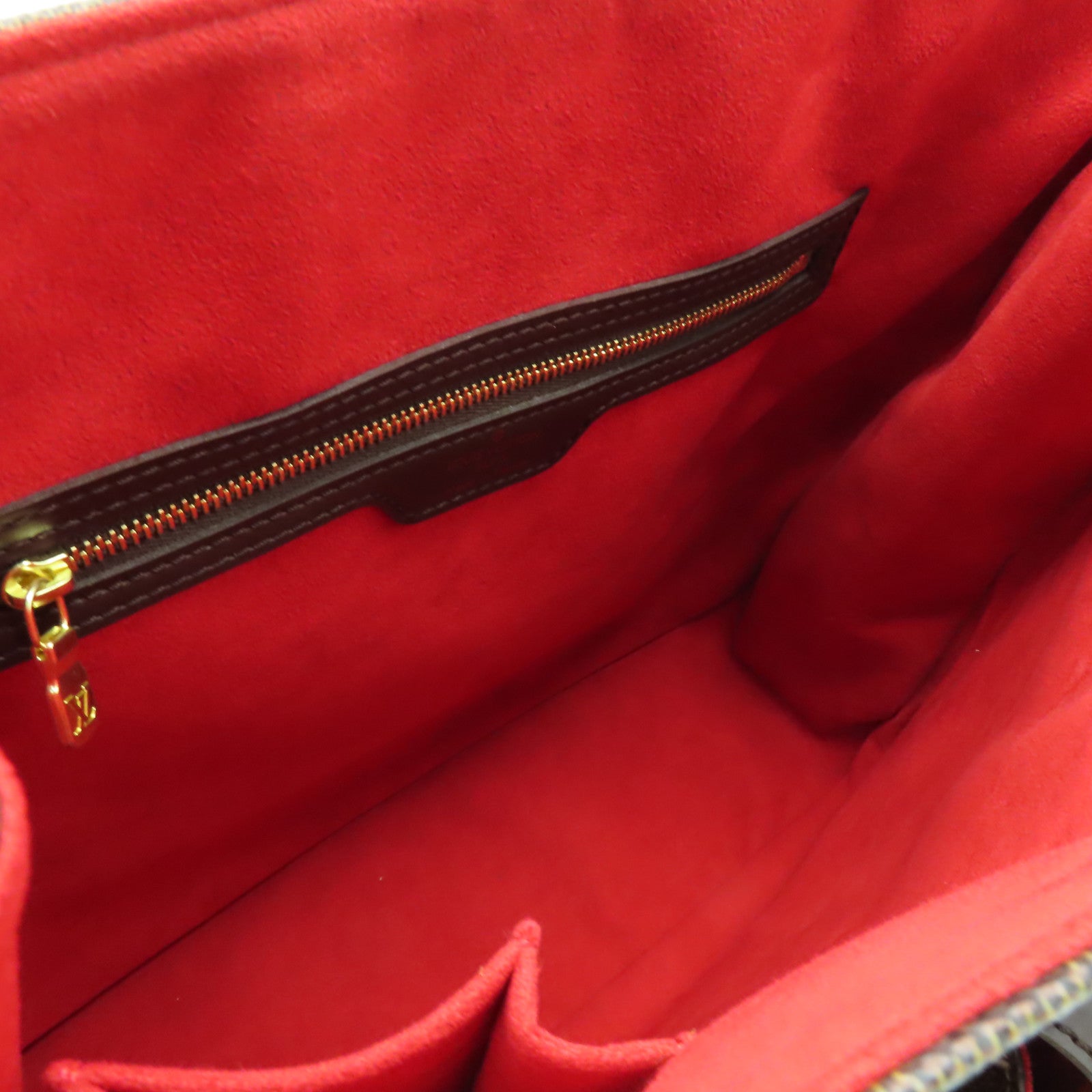 LOUIS VUITTON Damier Uzes金扣肩背袋啡色