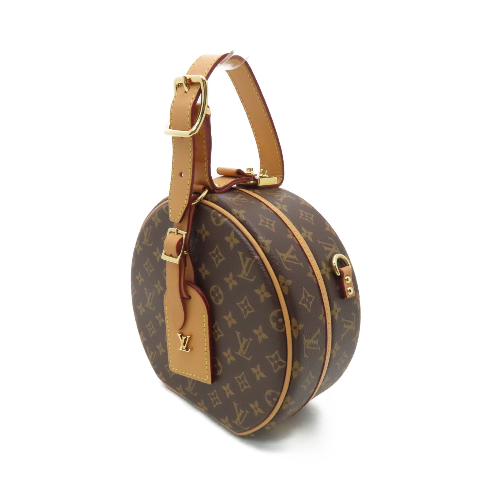 LOUIS VUITTON 【激減優惠】Monogram Petite Boite Chapeau金扣手挽肩背兩用袋啡色
