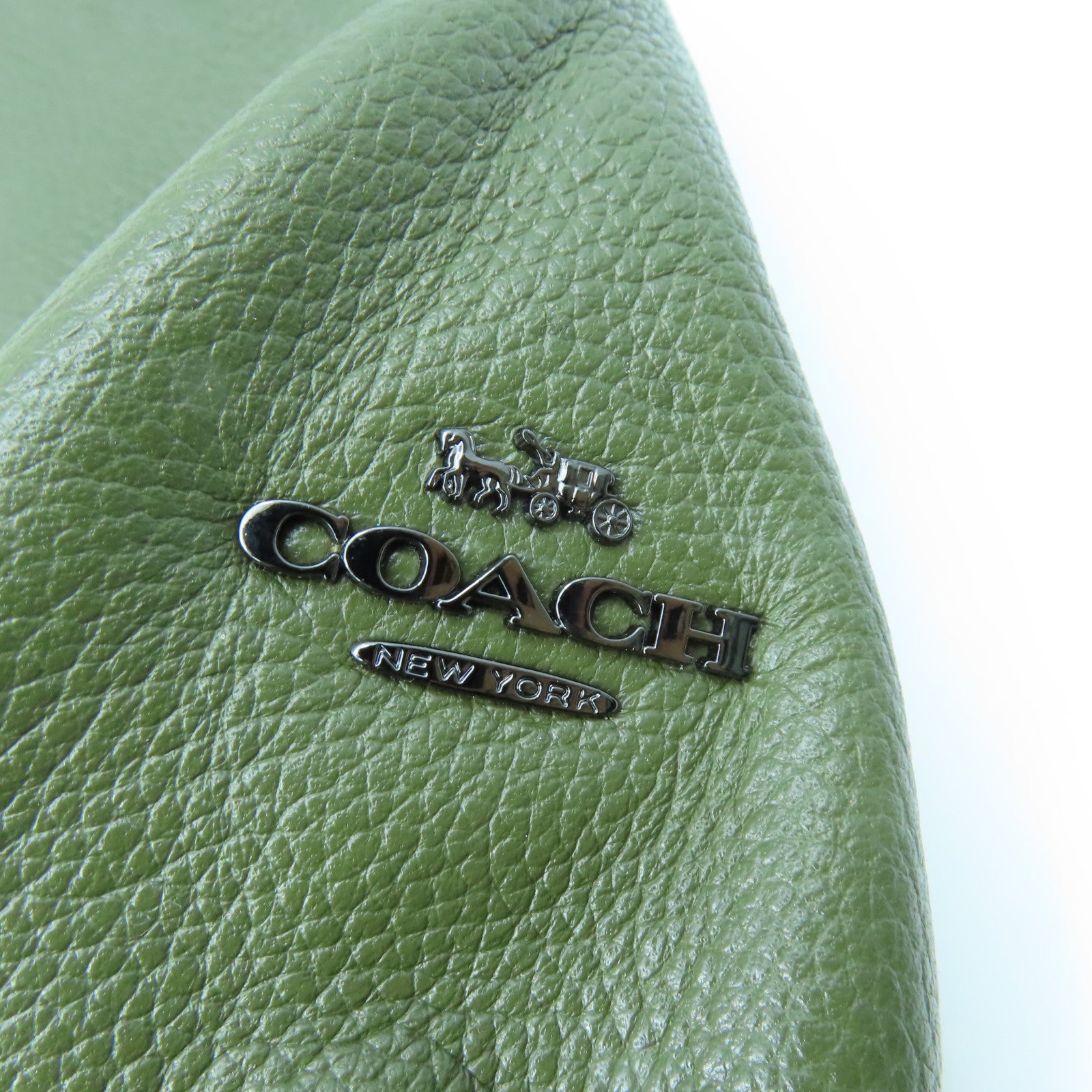 COACH 牛皮皮革Shoulder Bag手挽肩背兩用袋綠色