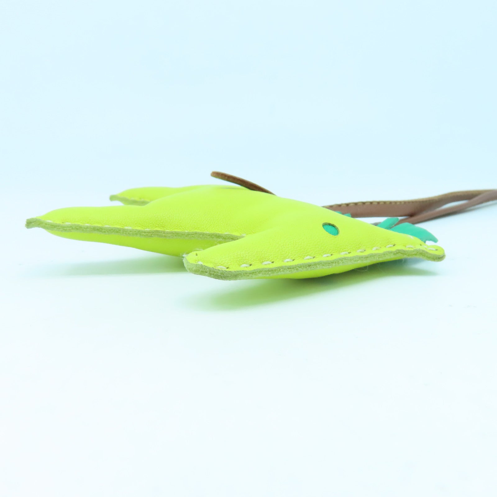 HERMES Veau Swift皮革Rodeo MM掛飾萊姆黃色/綠色/金色經典駝色