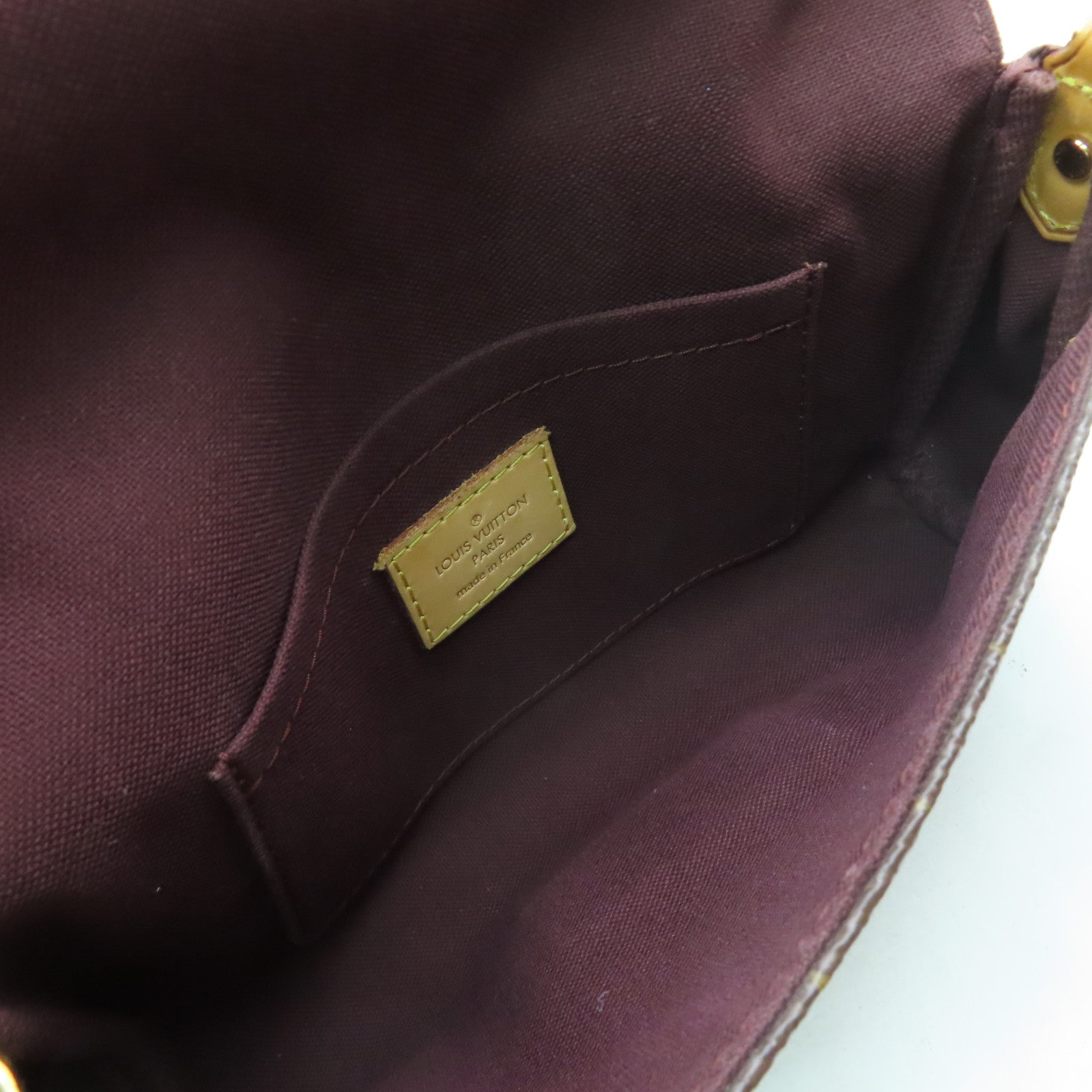 LOUIS VUITTON Monogram Favorite MM金扣鏈帶肩背袋啡色