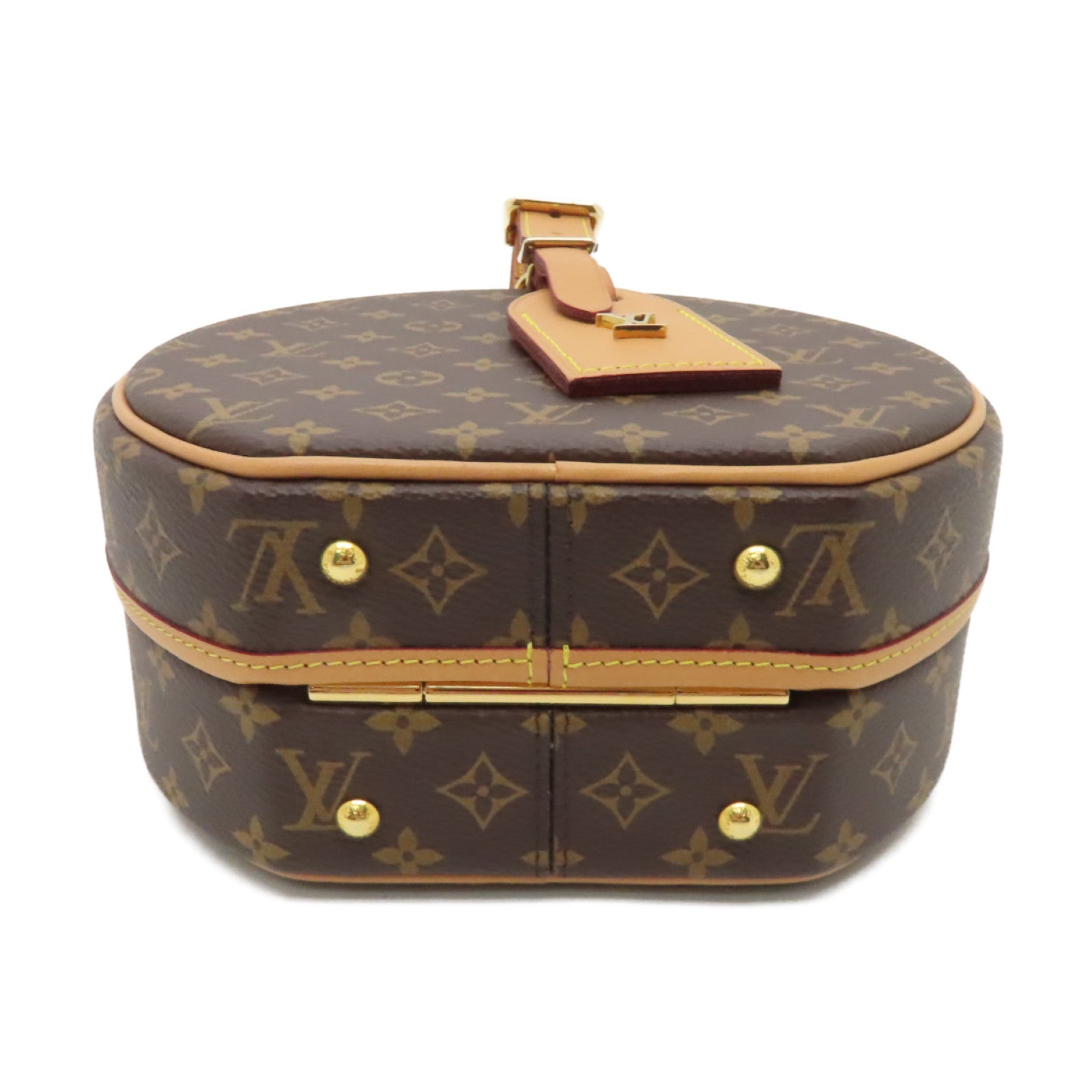 LOUIS VUITTON 【激減優惠】Monogram Petite Boite Chapeau金扣手挽肩背兩用袋啡色