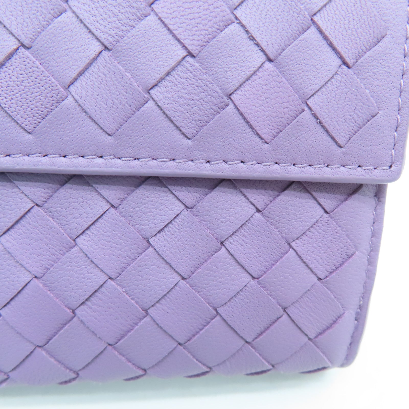 BOTTEGA VENETA 織紋皮革Long Wallet長錢包紫色