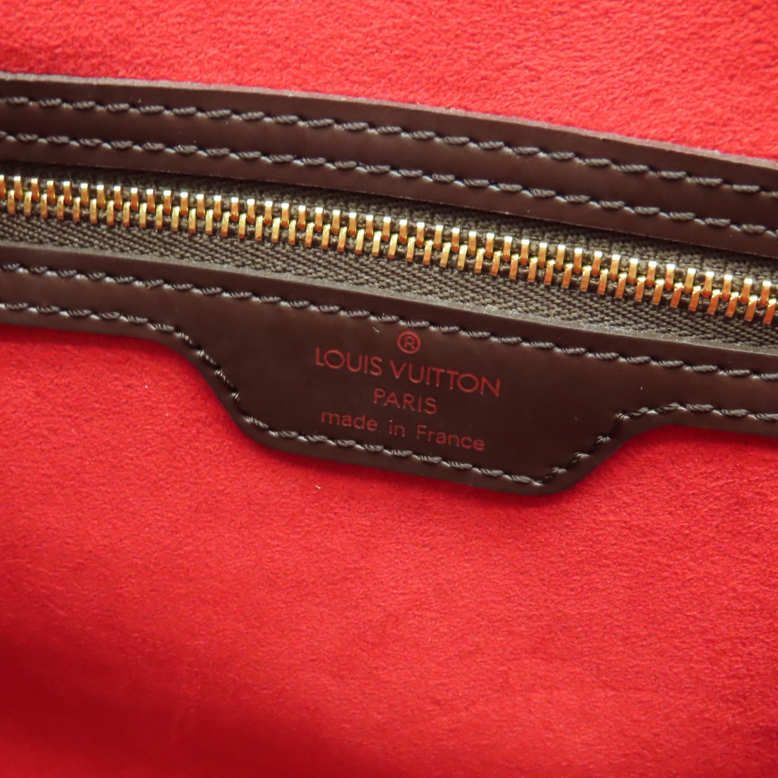 LOUIS VUITTON Damier Uzes金扣肩背袋啡色