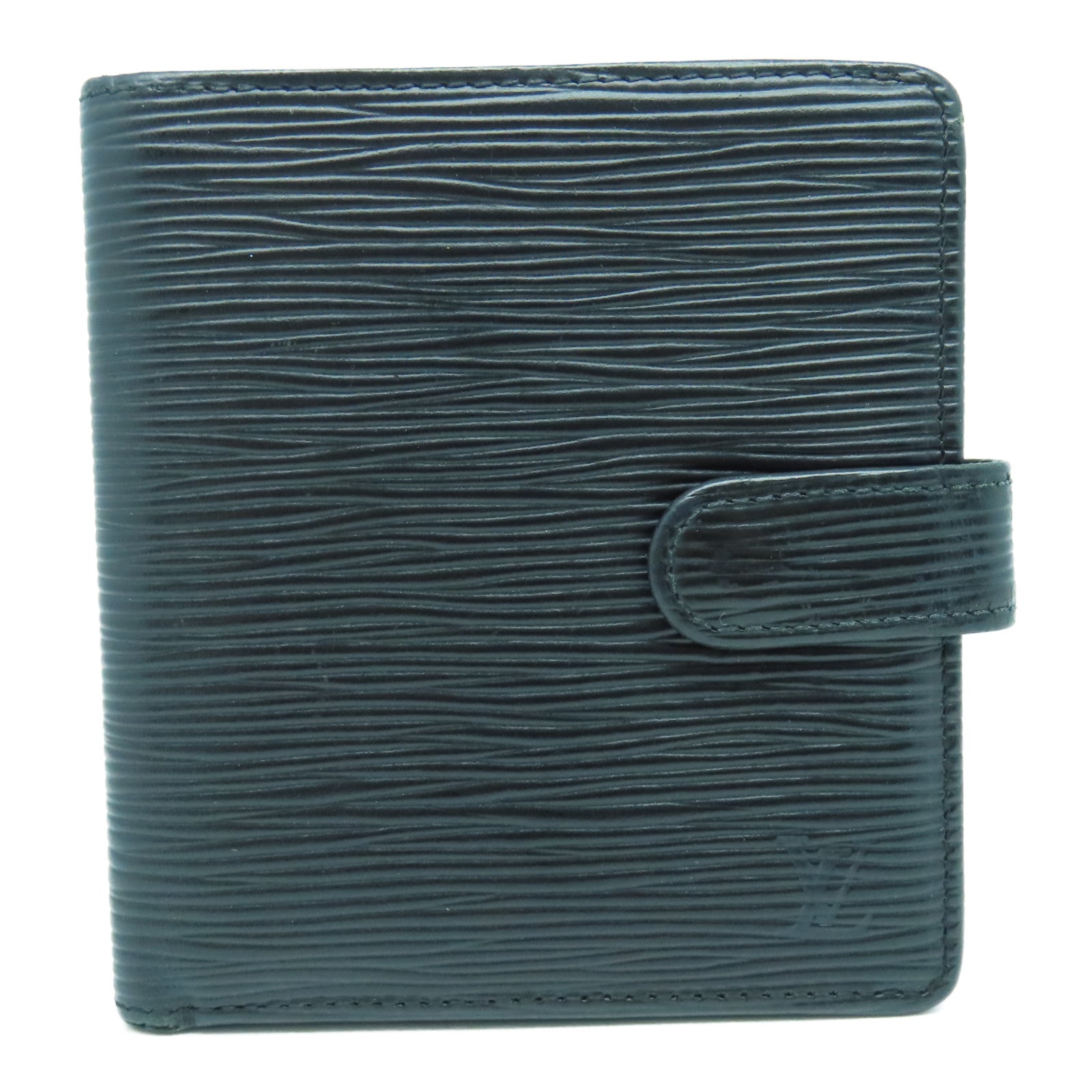 LOUIS VUITTON Epi Fold Wallet金扣钱包黑色