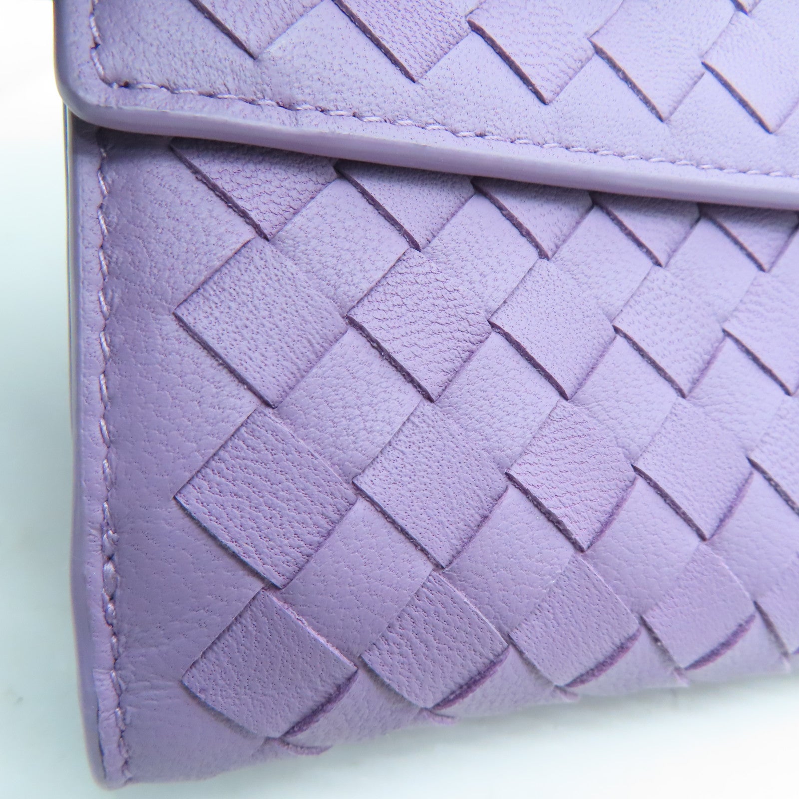 BOTTEGA VENETA 織紋皮革Long Wallet長錢包紫色