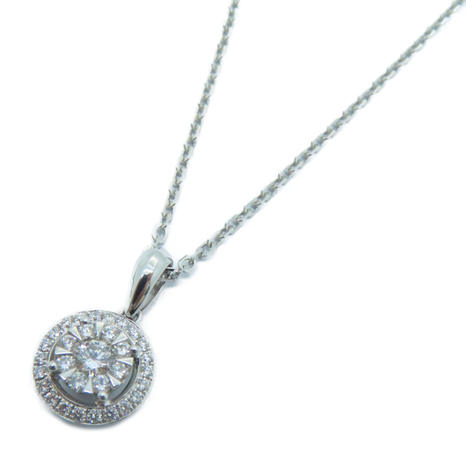JEWELRY 18K白金Diamond Necklace 0.14ct /0.25ct鑽石頸錬