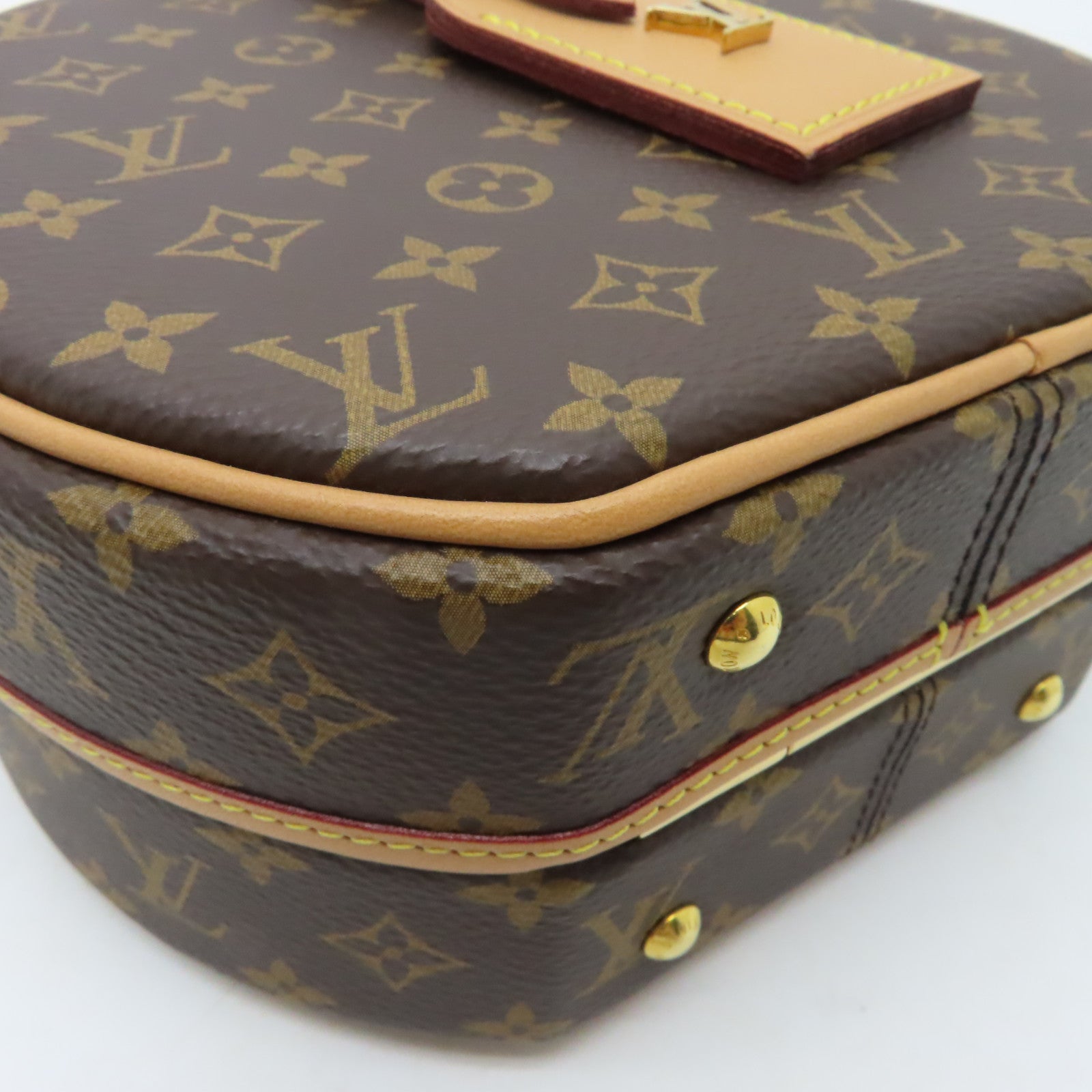 LOUIS VUITTON 【激減優惠】Monogram Petite Boite Chapeau金扣手挽肩背兩用袋啡色
