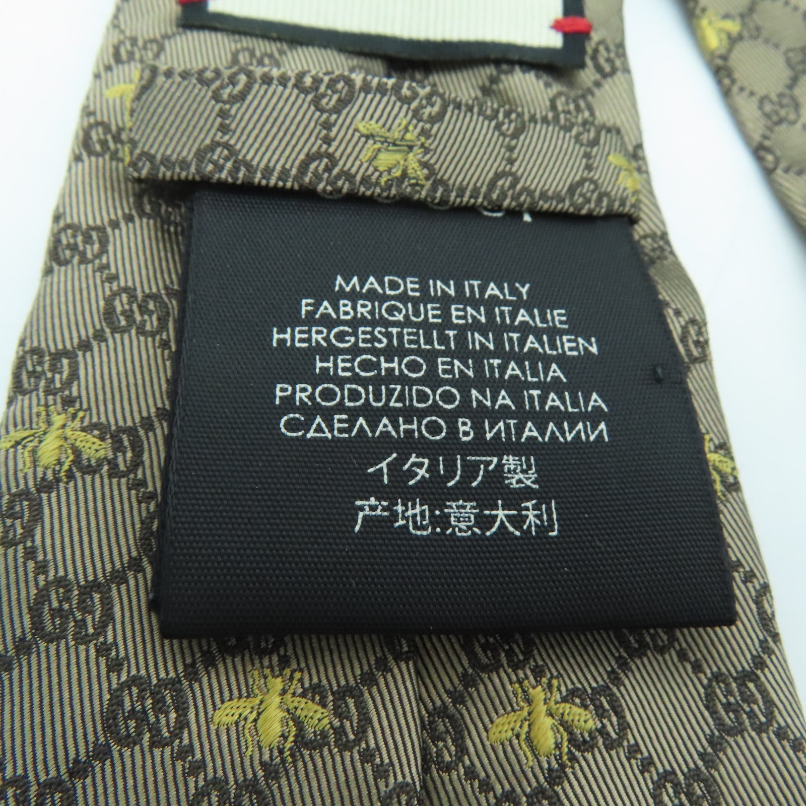 GUCCI 铜氨纤维/丝质Necktie领带啡色