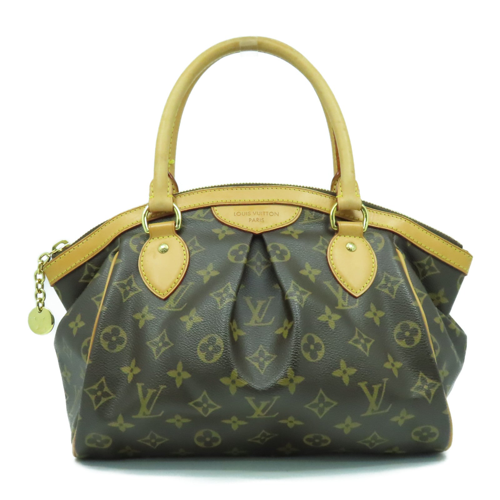 LOUIS VUITTON Monogram Tivoli PM金扣手挽袋啡色