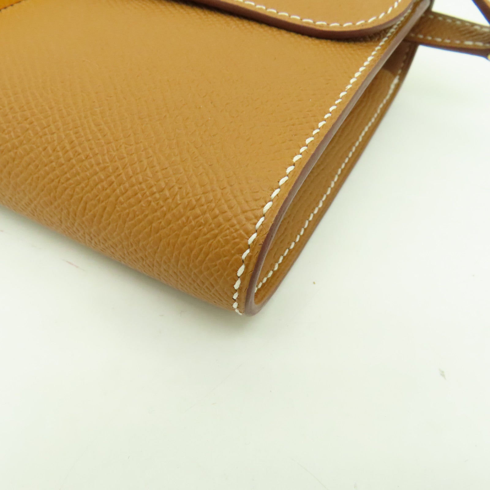 HERMES Epsom皮革Constance To Go金扣肩背袋啡色