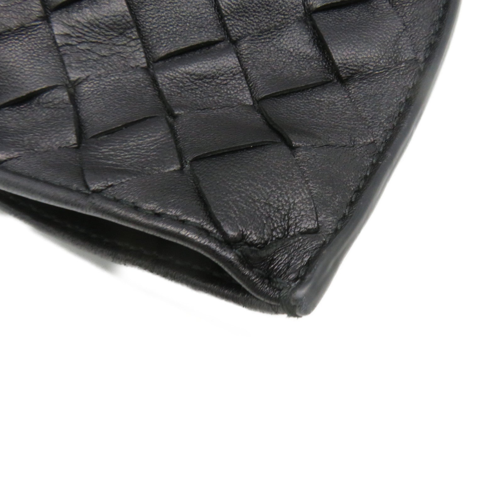 BOTTEGA VENETA Textured Leather Hand Bag Black