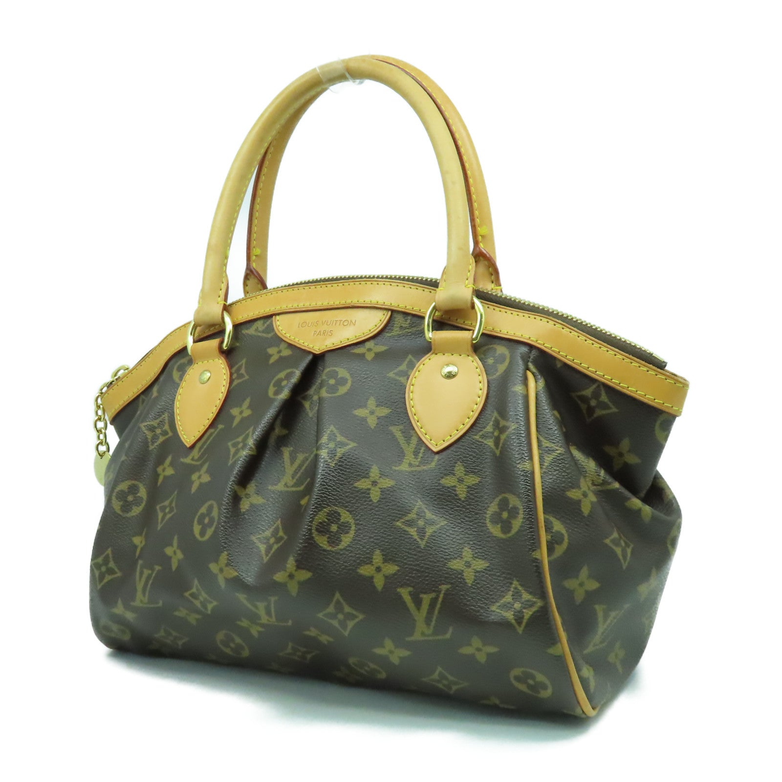 LOUIS VUITTON Monogram Tivoli PM金扣手挽袋啡色