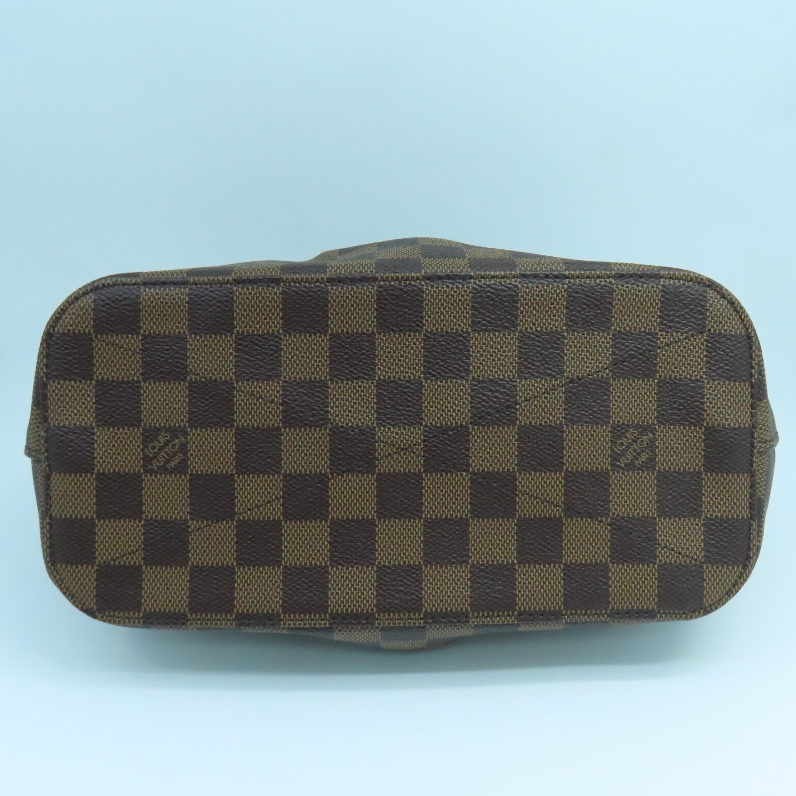 LOUIS VUITTON Damier Siena PM金扣手挽袋啡色