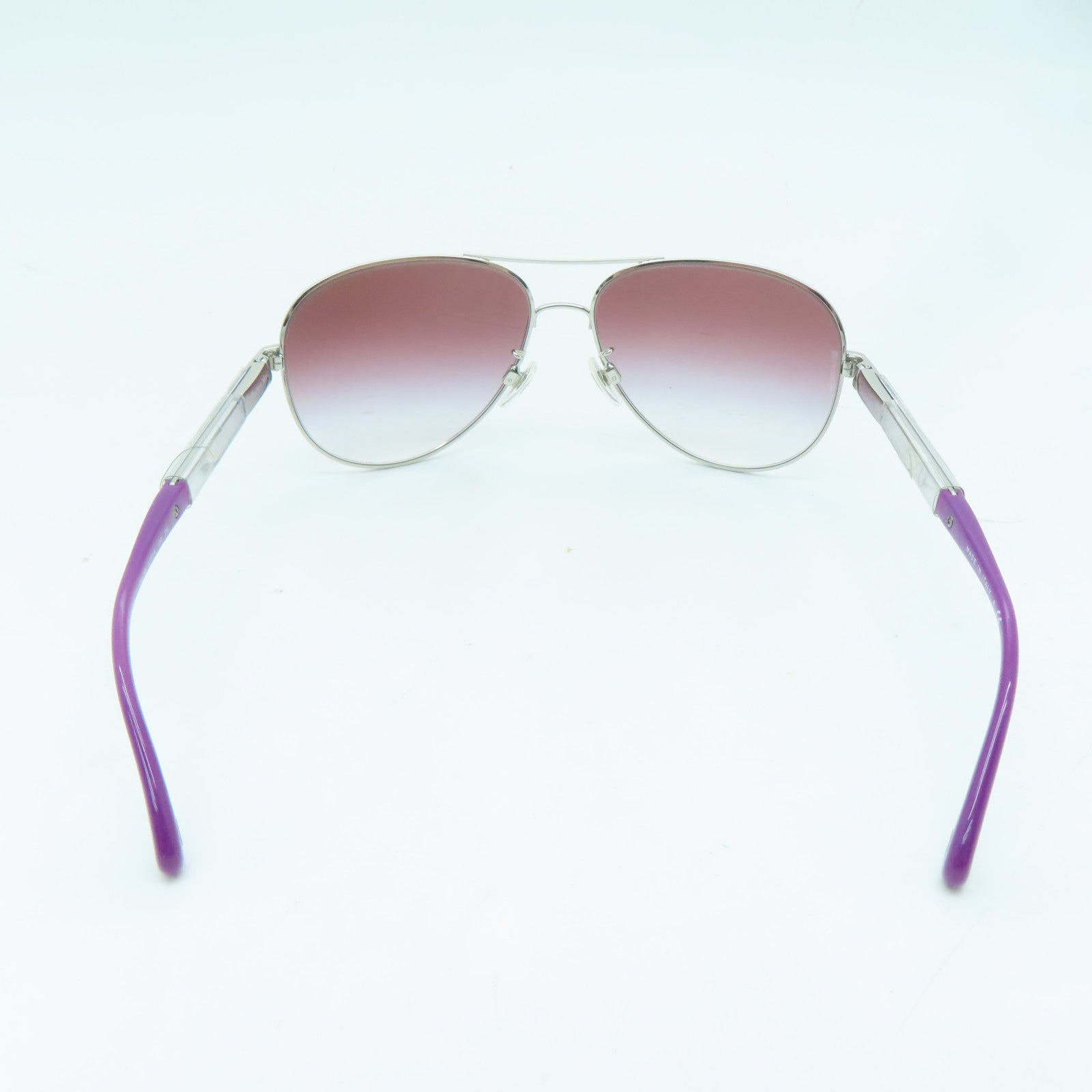 CHANEL 金屬Sunglasses銀扣太陽眼鏡銀色/紫色
