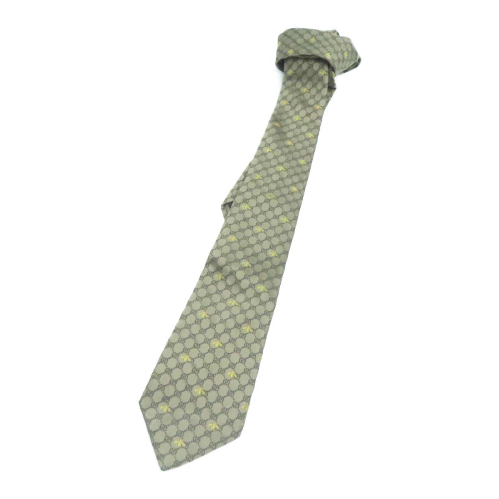 GUCCI 铜氨纤维/丝质Necktie领带啡色
