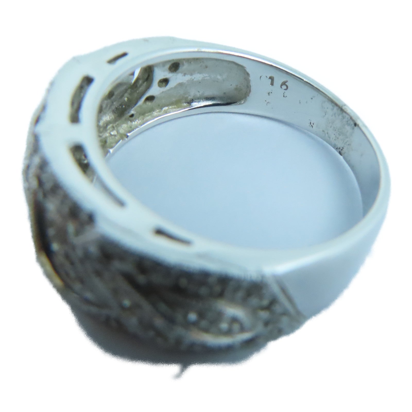 JEWELRY 【激減優惠】18K白金Diamond Ring鑽石戒指US#5銀色
