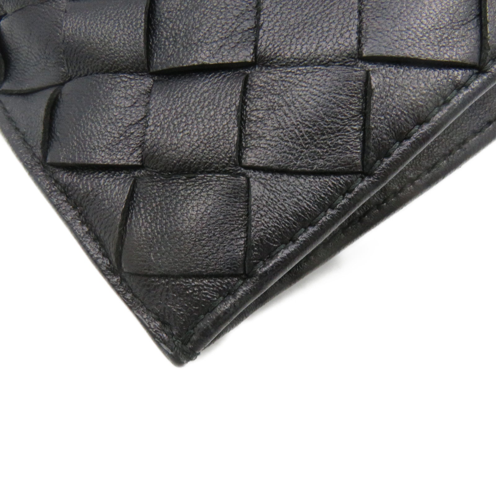 BOTTEGA VENETA Textured Leather Hand Bag Black