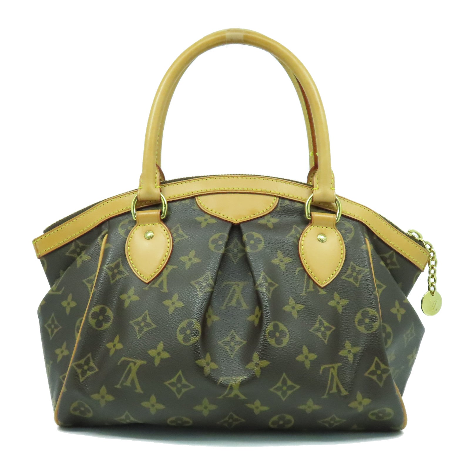 LOUIS VUITTON Monogram Tivoli PM金扣手挽袋啡色