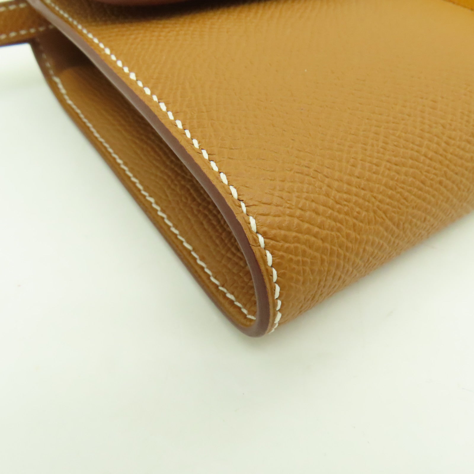 HERMES Epsom皮革Constance To Go金扣肩背袋啡色
