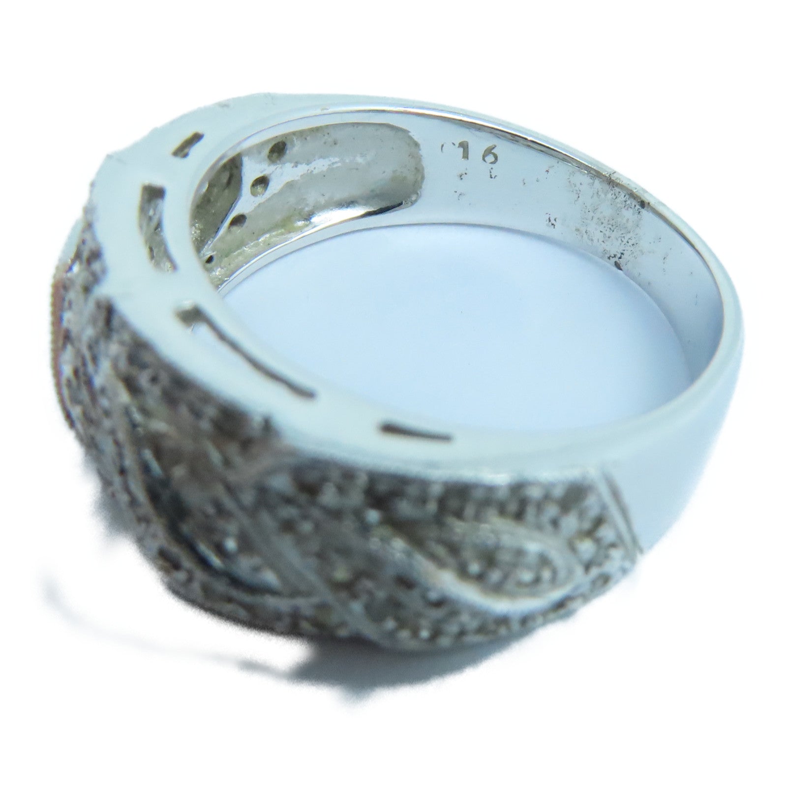 JEWELRY 【激減優惠】18K白金Diamond Ring鑽石戒指US#5銀色