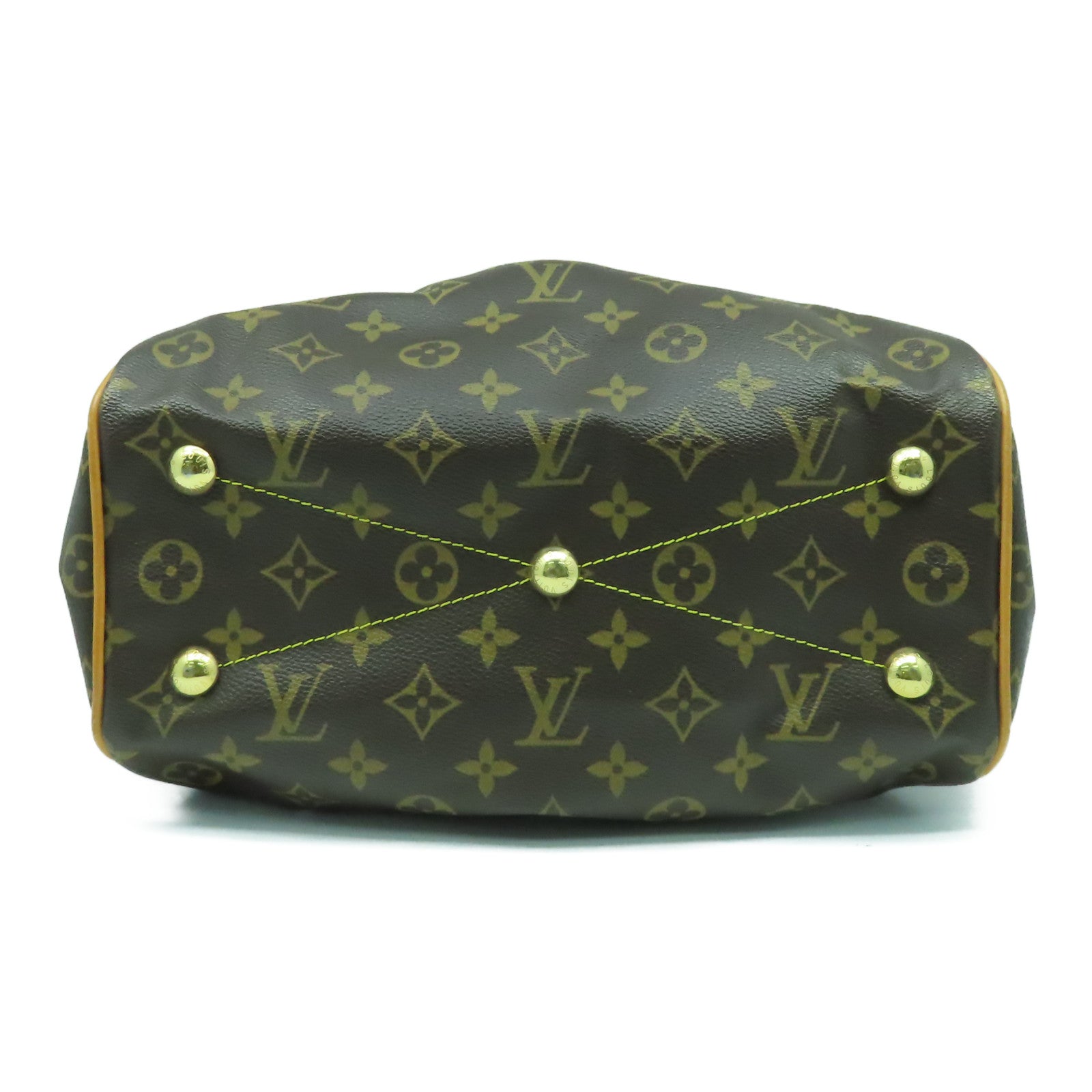 LOUIS VUITTON Monogram Tivoli PM金扣手挽袋啡色