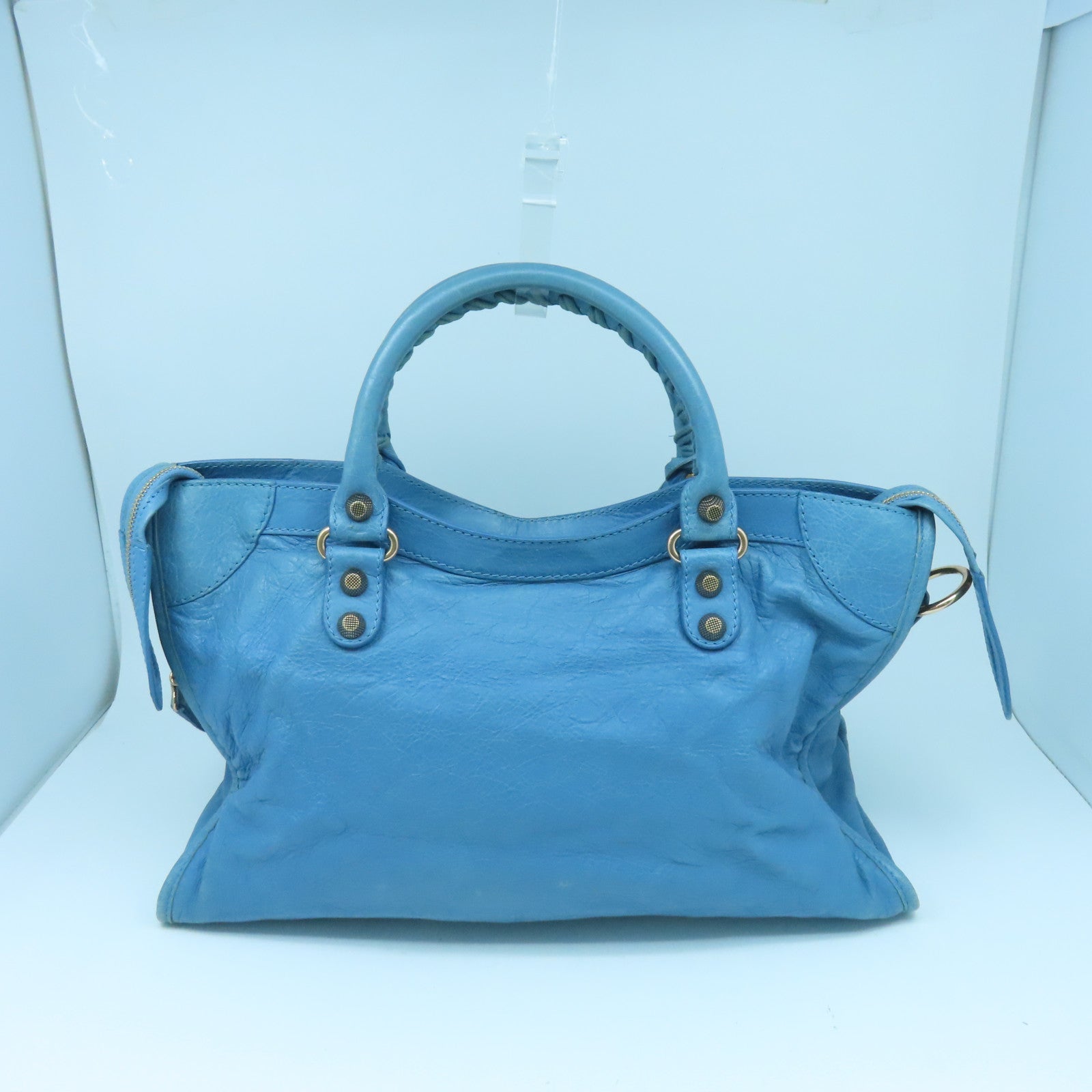BALENCIAGA 羊皮皮革City金扣手挽肩背兩用袋