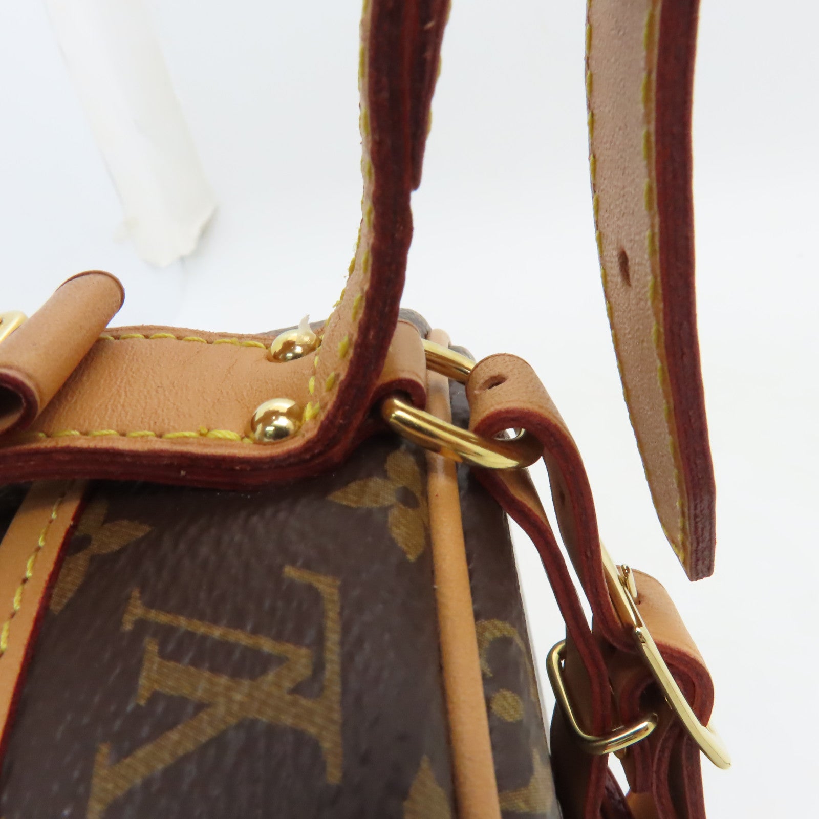 LOUIS VUITTON 【激減優惠】Monogram Petite Boite Chapeau金扣手挽肩背兩用袋啡色
